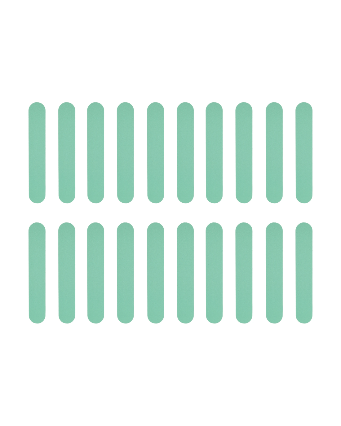 2 OXX Cosmetics 20 Piece Nail File Set - Mint, 2 of 3