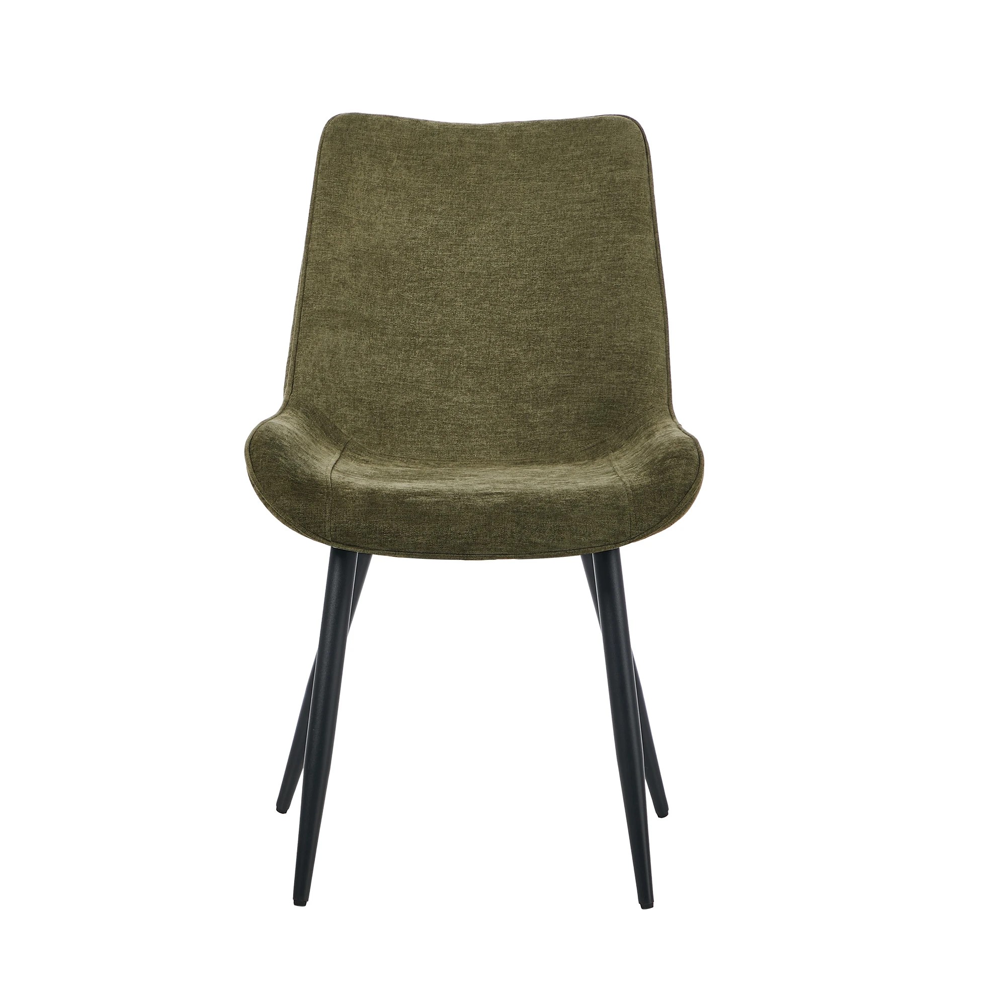 8 Oikiture 4x Dining Chairs Kitchen Accent Chairs Upholstered Linen Fabric- Green, 8 of 10