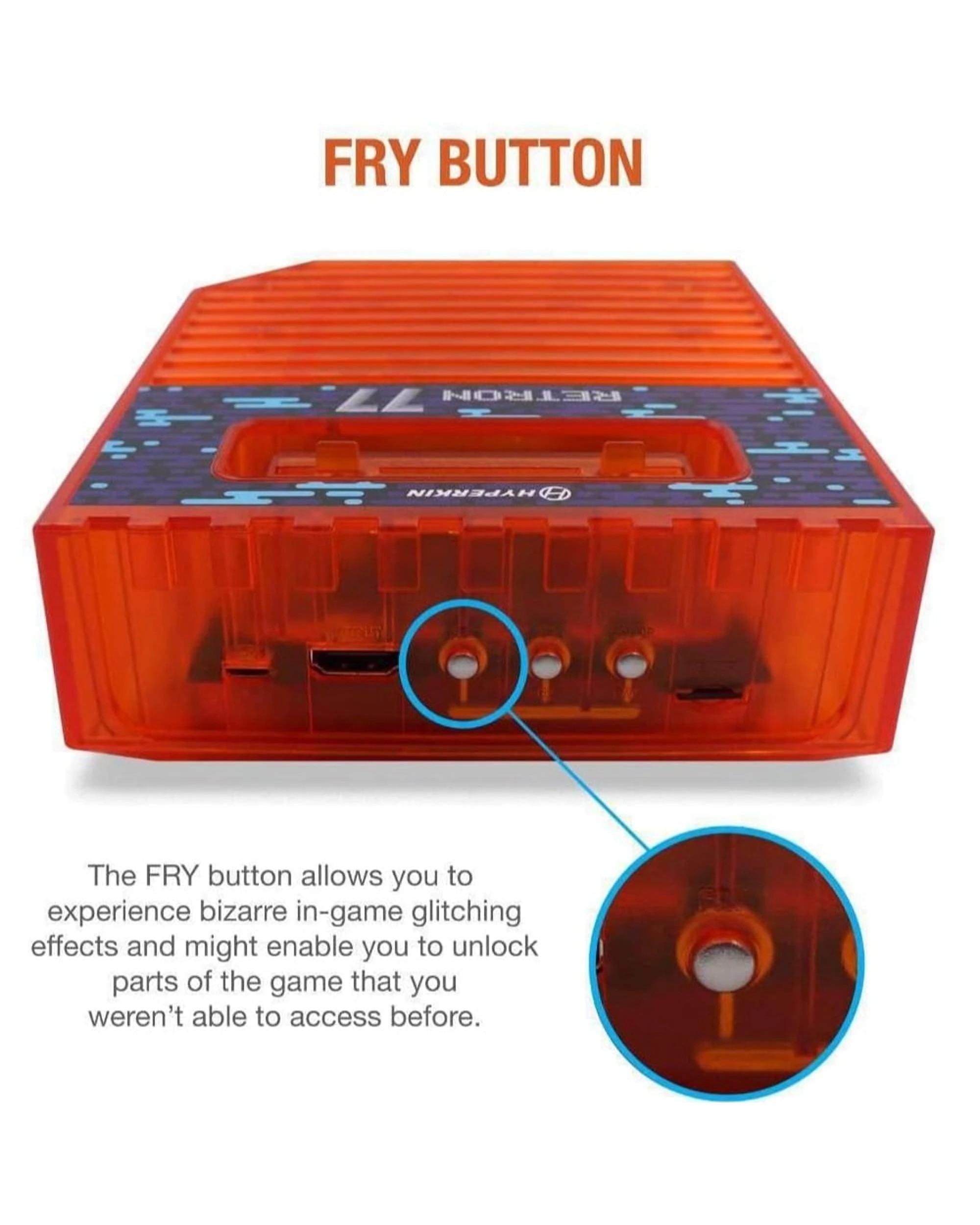 8 RetroN 77 HD 2600 Gaming Console - Retro Amber - Orange, 8 of 9