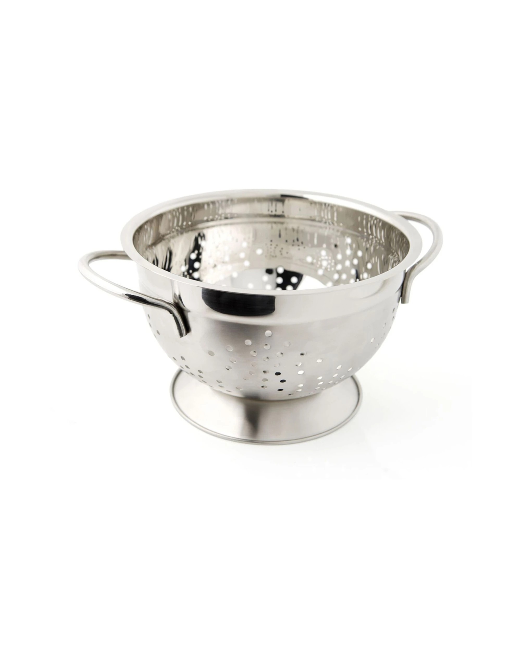 2 Cuisena 22cm Stainless Steel Colander With Handle Durable Kitchen Strainer
 - Silver, 2 of 3