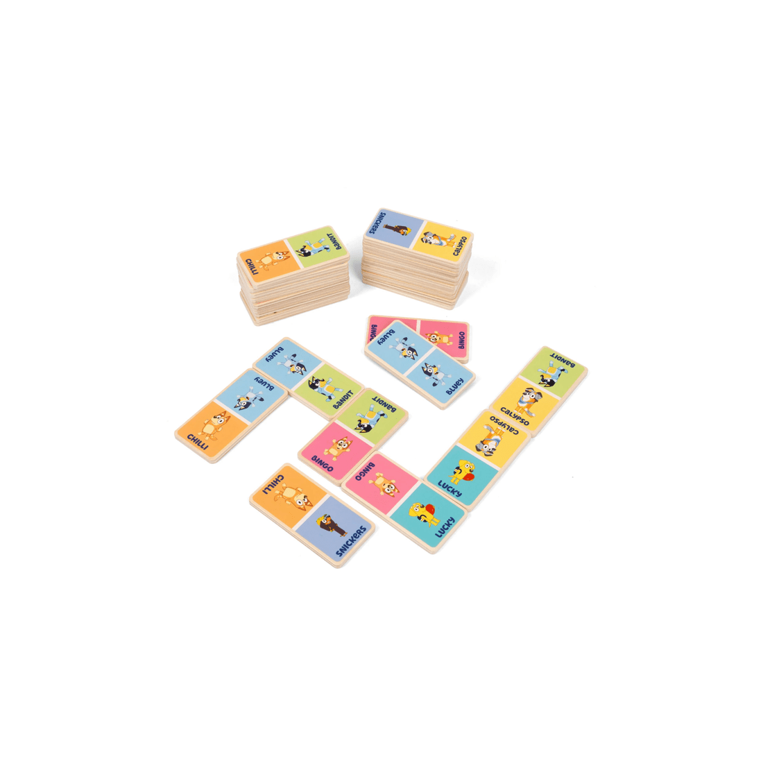 3 Bluey - Wooden Dominoes Set (29 Pieces), Activity Toy, Suitable for Ages 3+ - Multi, 3 of 6