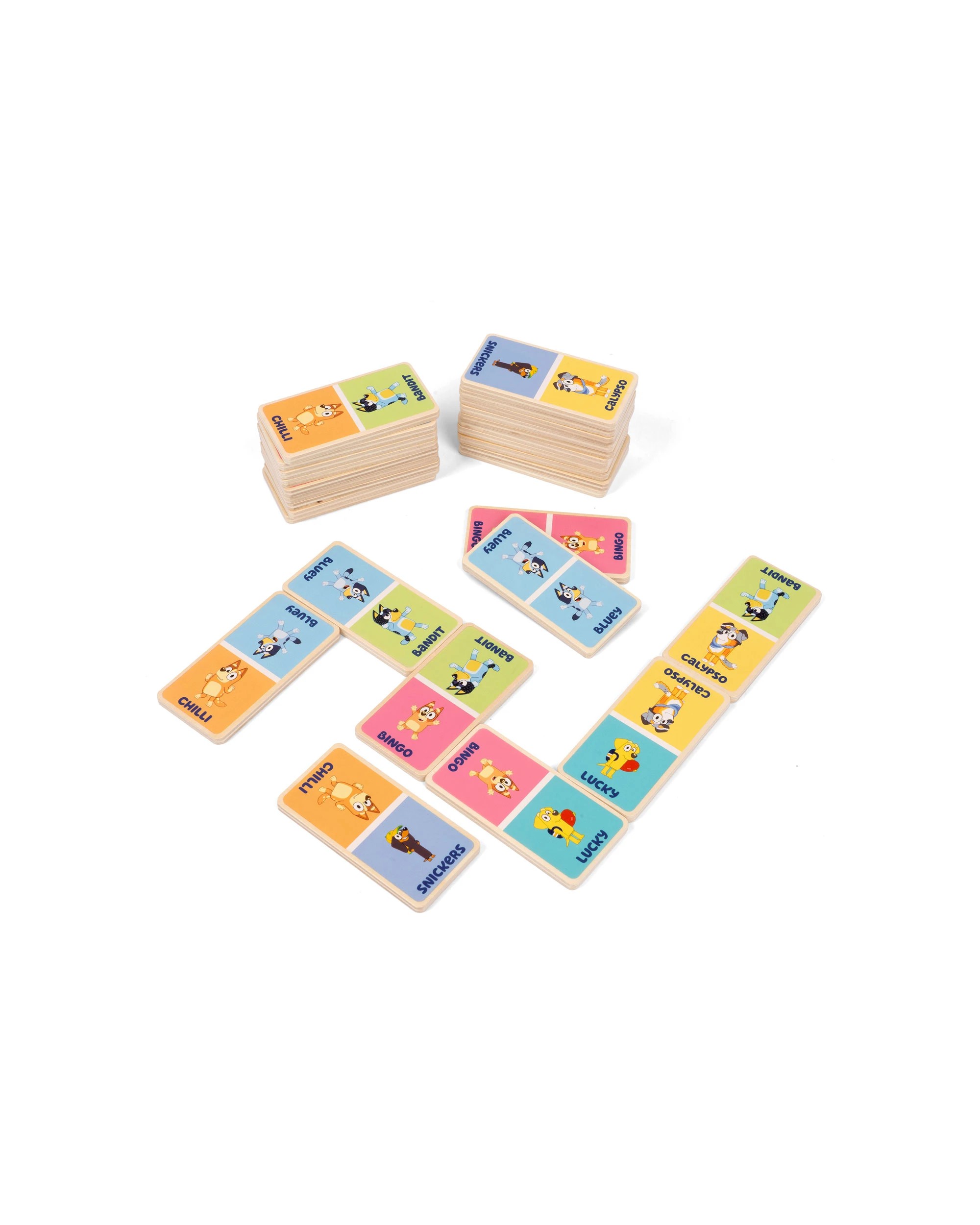 3 Bluey - Wooden Dominoes Set (29 Pieces), Activity Toy, Suitable for Ages 3+ - Multi, 3 of 6