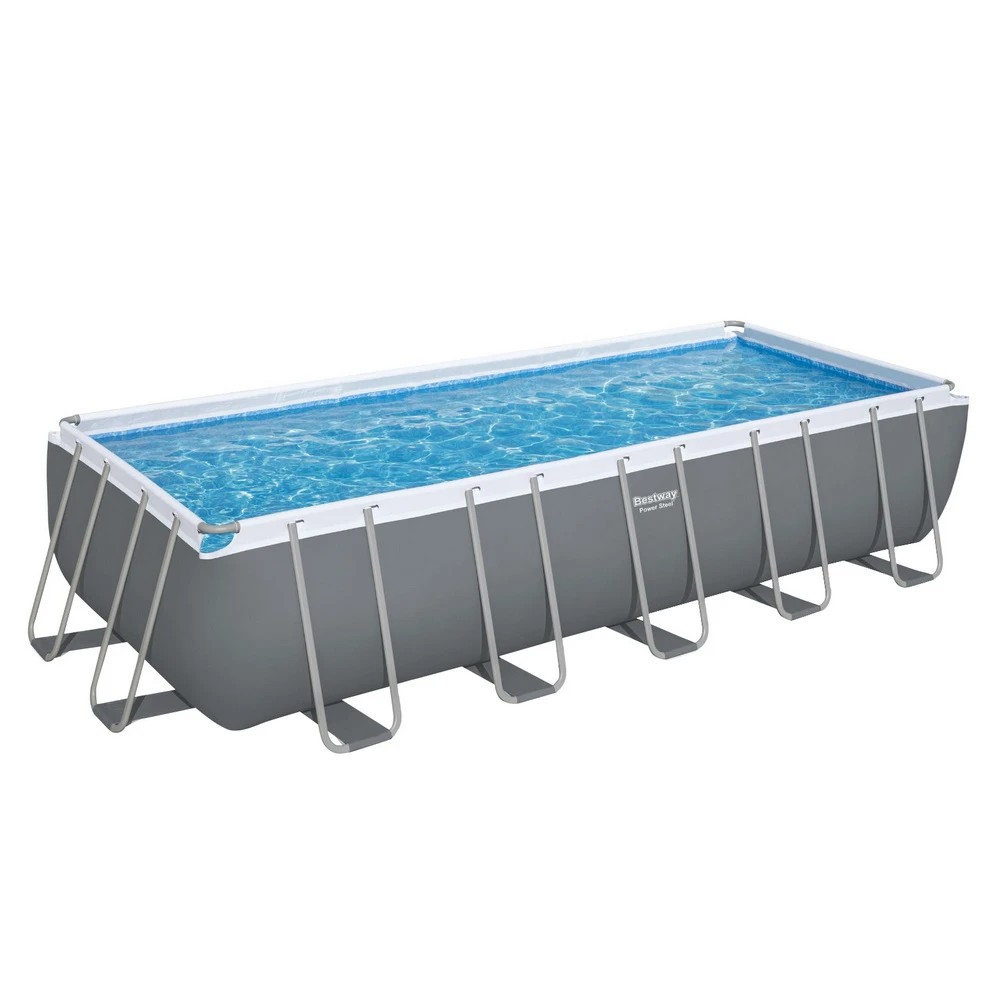 1 Bestway Swimming Pool 640x274x132cm Steel Frame Above Ground Pools Filter Pump Ladder 19281L - Multi, 1 of 5