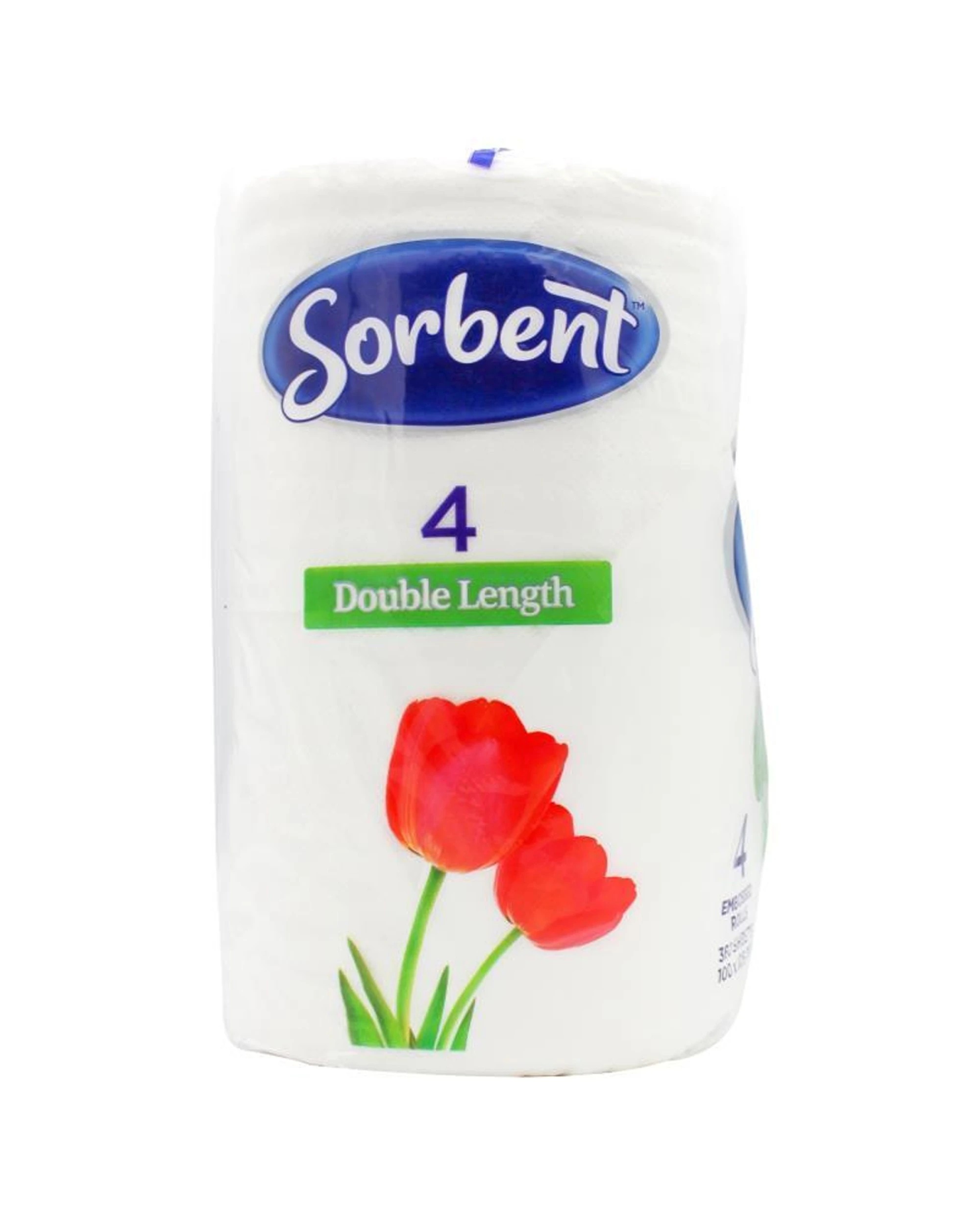 4 Sorbent 10x 4pc Toilet Tissue Silky Double Length Rolls Pack - White, 4 of 5
