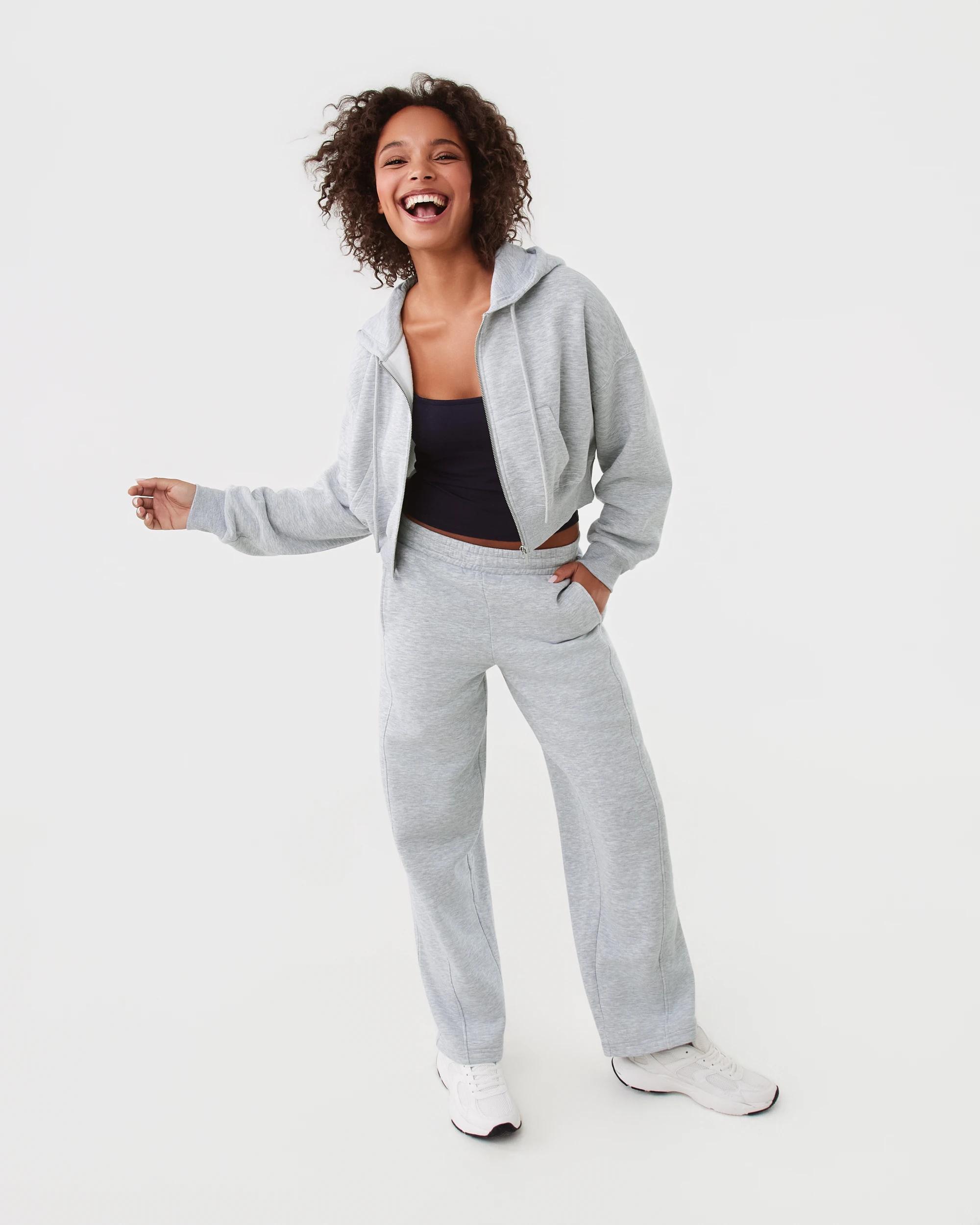 2 Crop Zip Hoodie Slvr Marle, 2 of 9