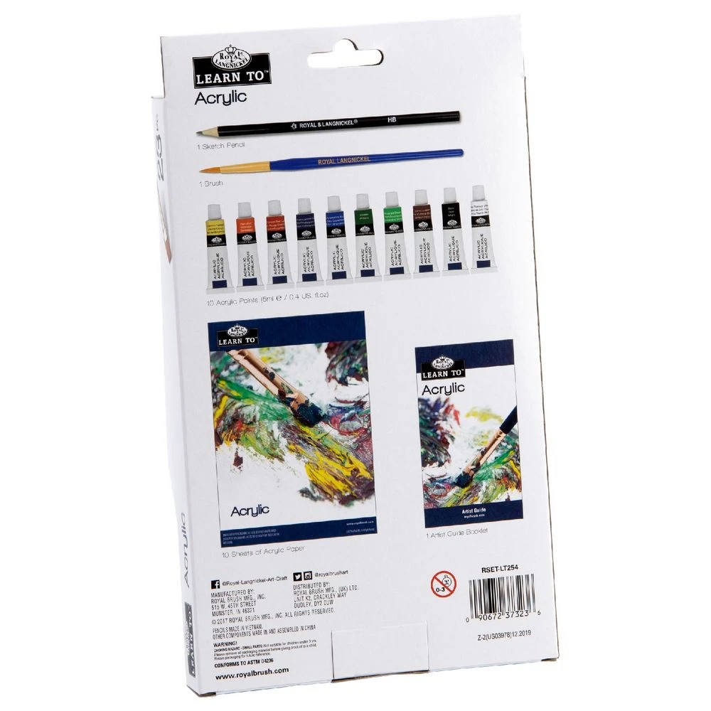 2 Royal & Langnickel Learn to Acrylic Painting Set 23 Piece, 2 of 10