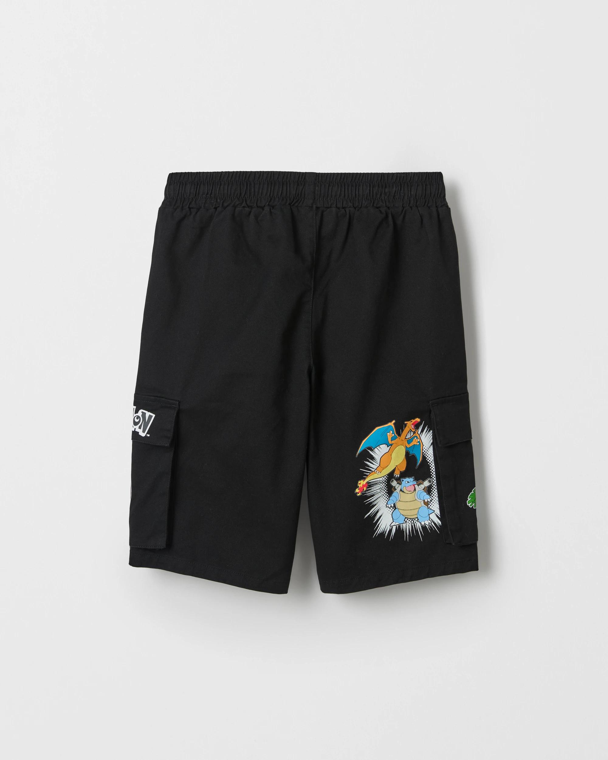 8 Pokemon Cargo Shorts BLACK, 8 of 8