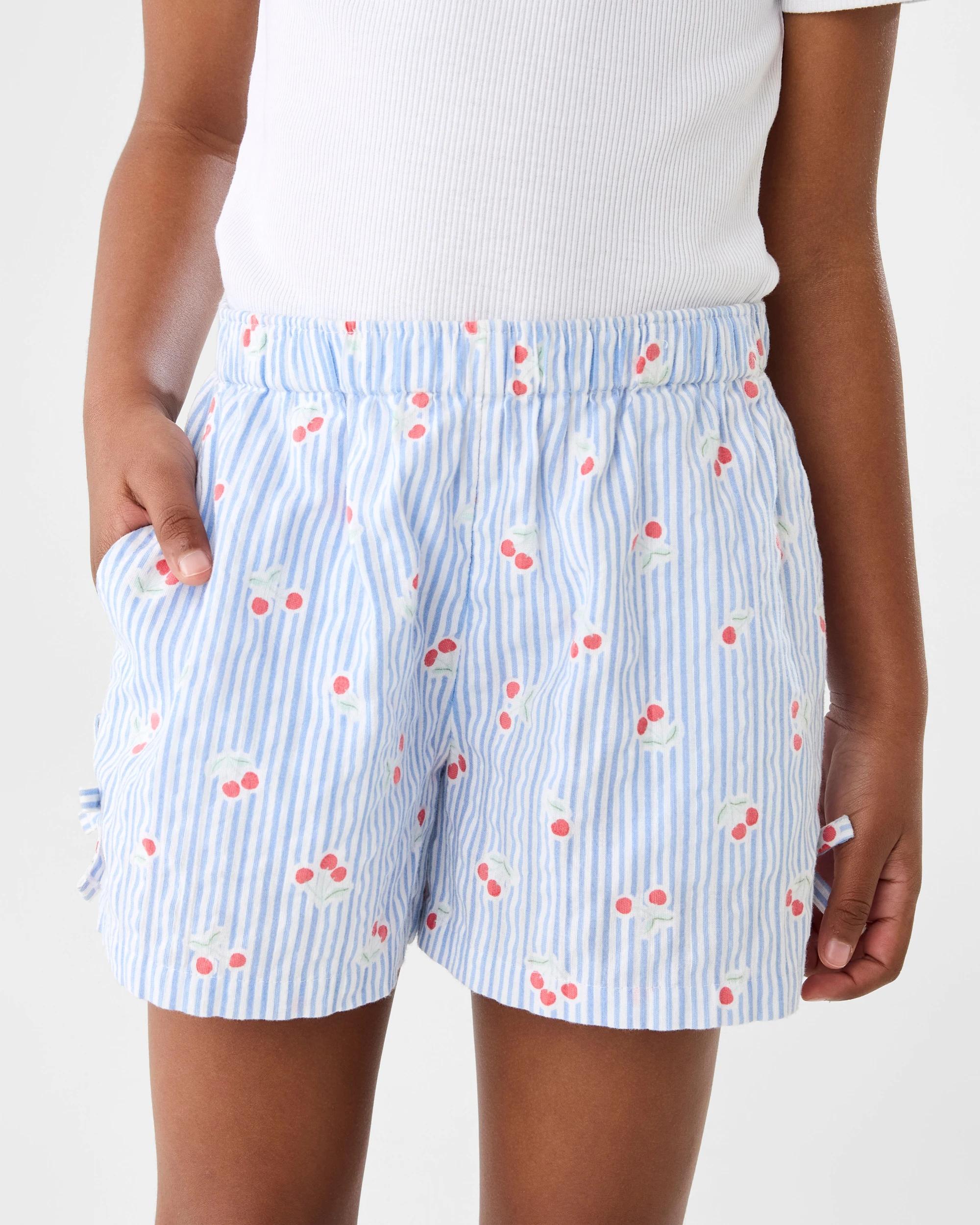 3 Woven Shorts Blu Cherry, 3 of 6