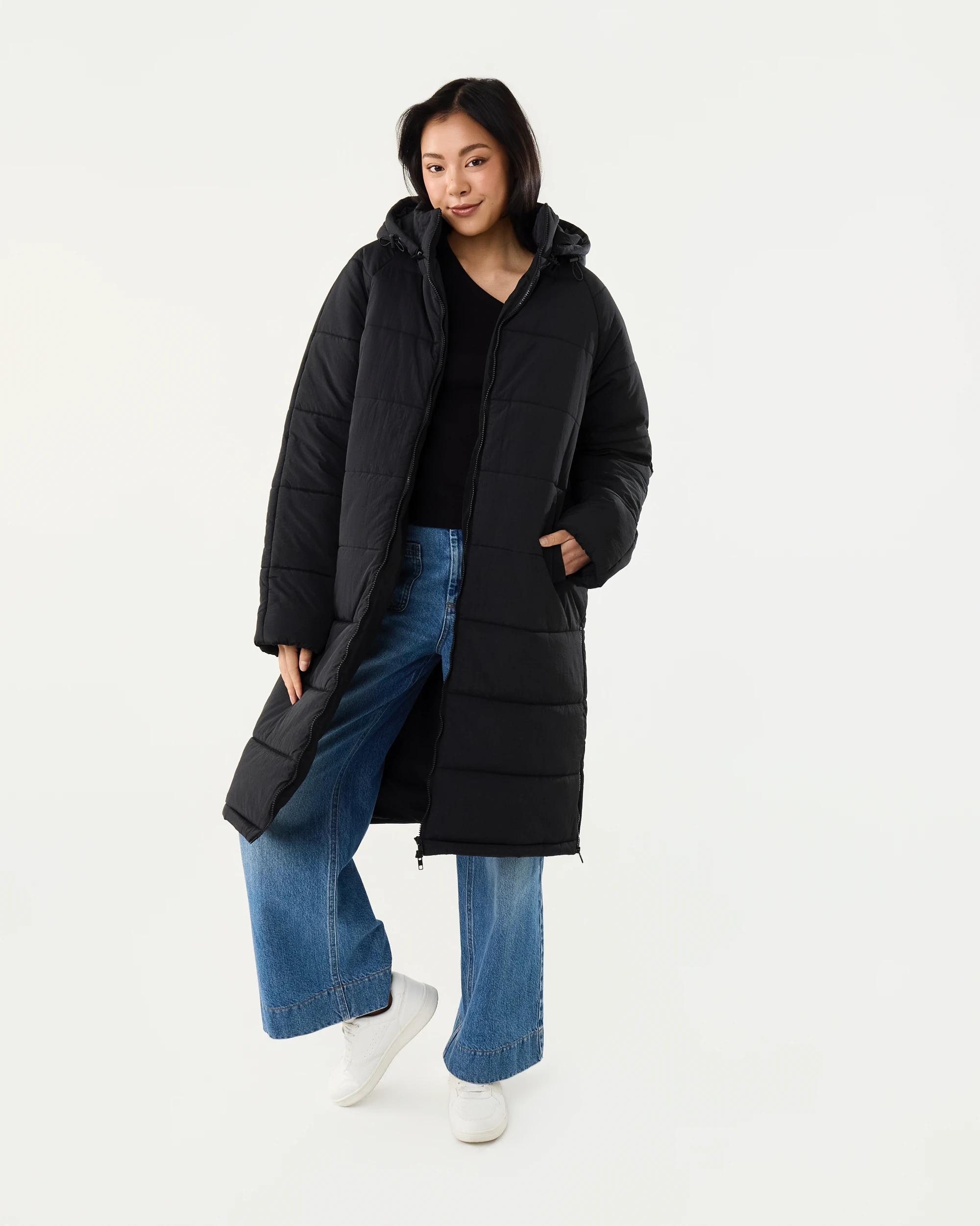 2 Hybrid Puffer Jacket Black, 2 of 9