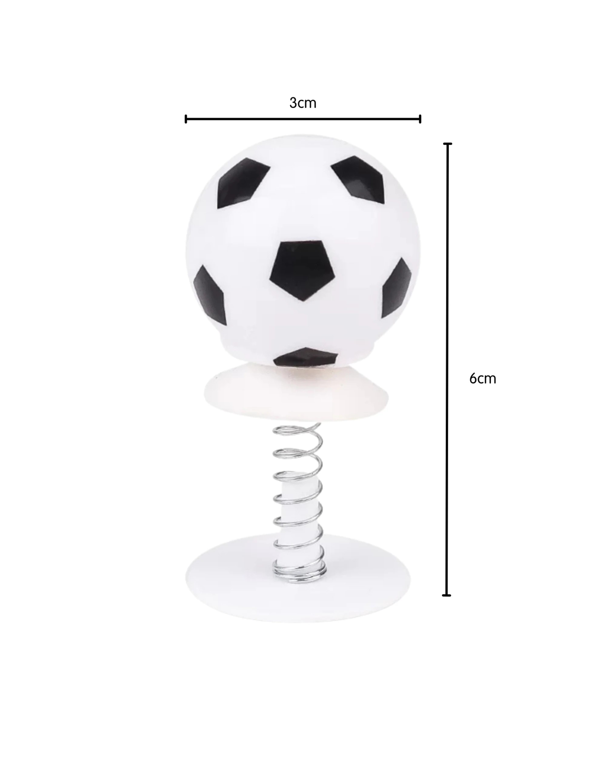 3 Party Maker Pop Up Spring Soccer Balls Pack of 3 - White, 3 of 4