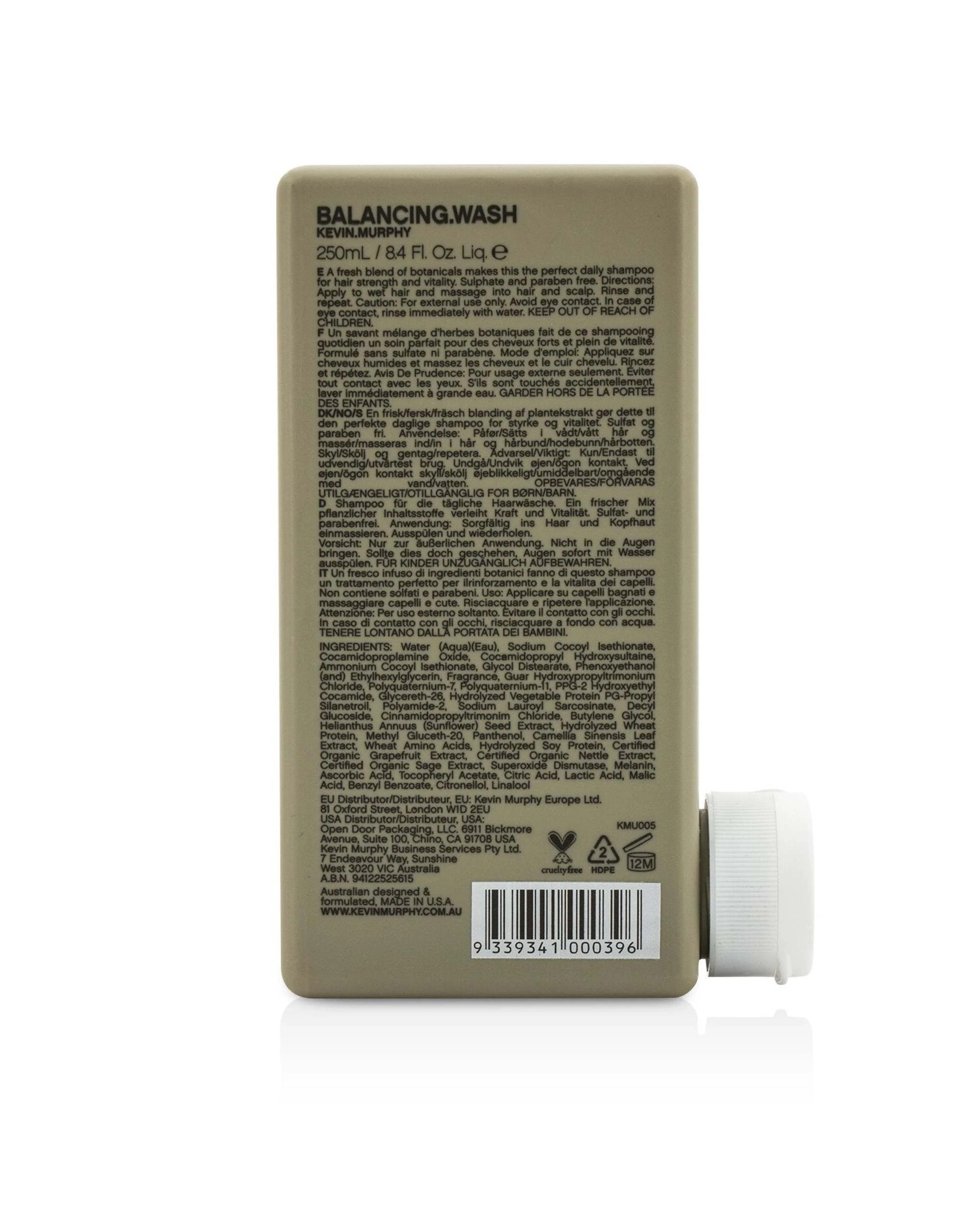 3 Kevin.Murphy Balancing.Wash (Strengthening Daily Shampoo - For Coloured Hair)  1000ml/33.6oz, 3 of 4