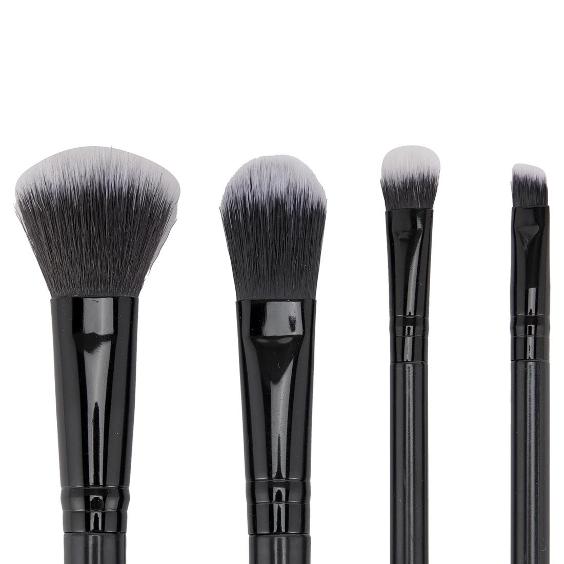 4 OXX Cosmetics 4 Pack Mini Brush Set - Black, 4 of 6