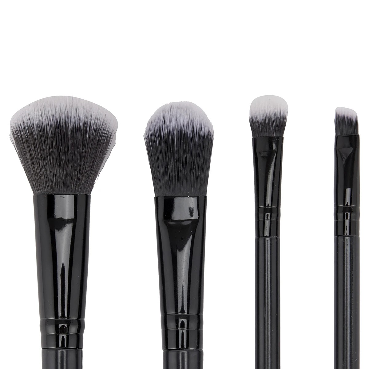 4 OXX Cosmetics 4 Pack Mini Brush Set - Black, 4 of 6