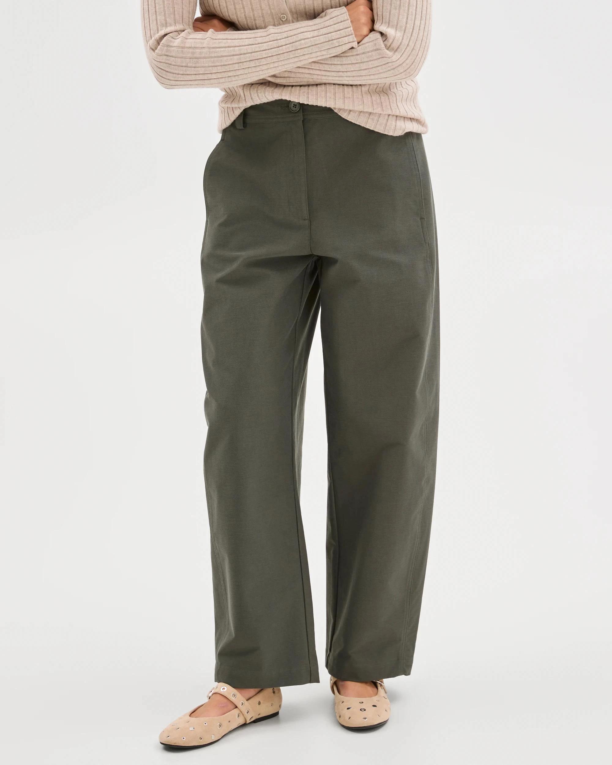 6 Target Woman Relaxed Forward Seam Barrel Leg Pants OREGANO, 6 of 6