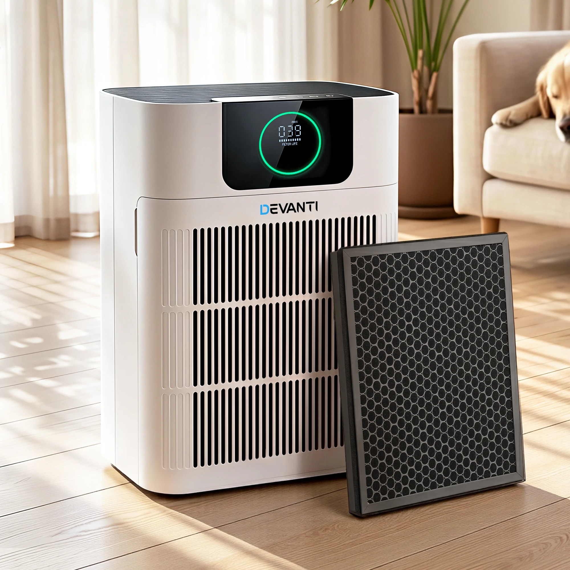 2 Devanti Pet Air Purifier With H12 HEPA Filter And Spare Filter - Multi, 2 of 9