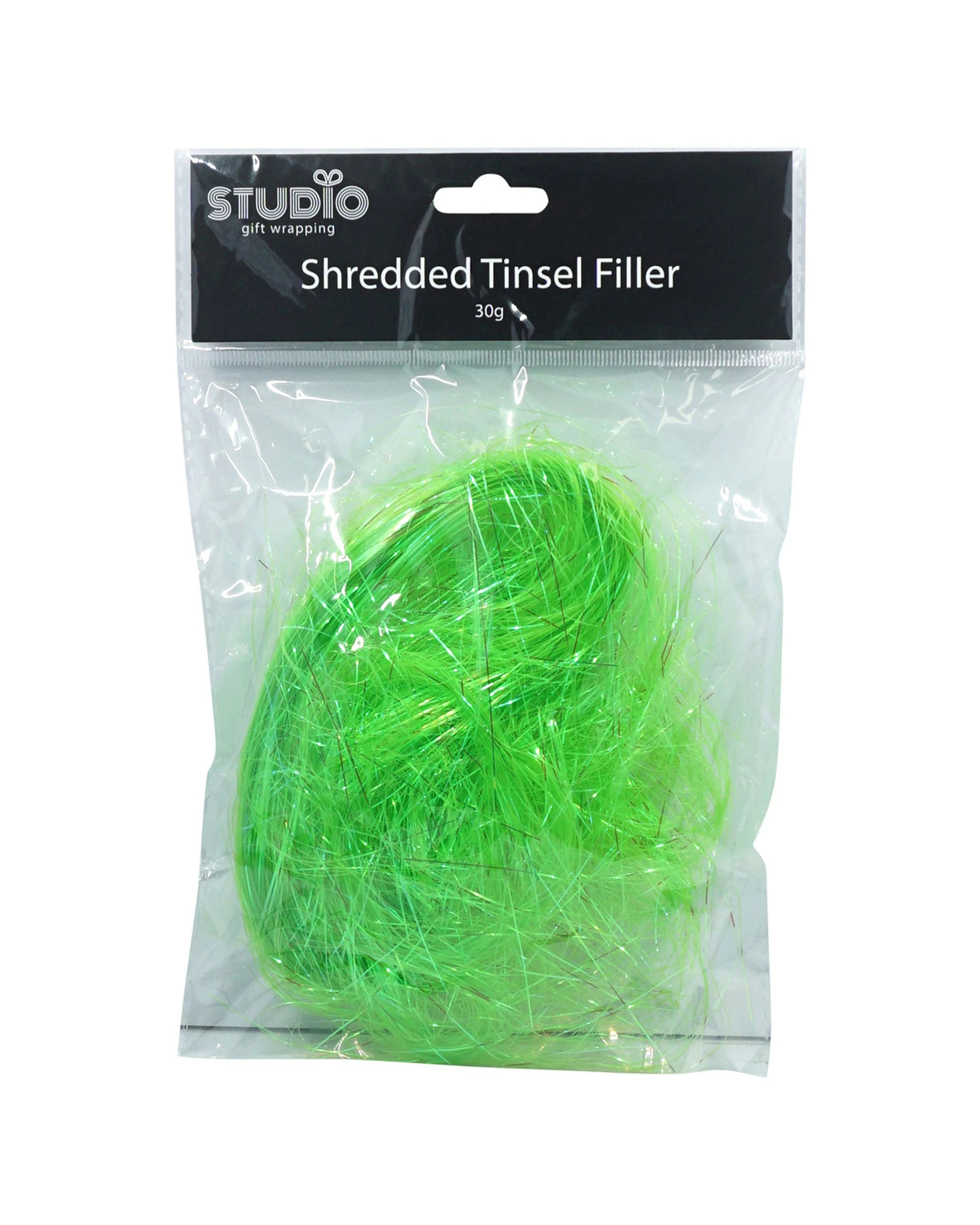 1 Studio Gift Wrapping 30g Filler/shred Tinsel Green Decoration Present Decor
 - Green, 1 of 3