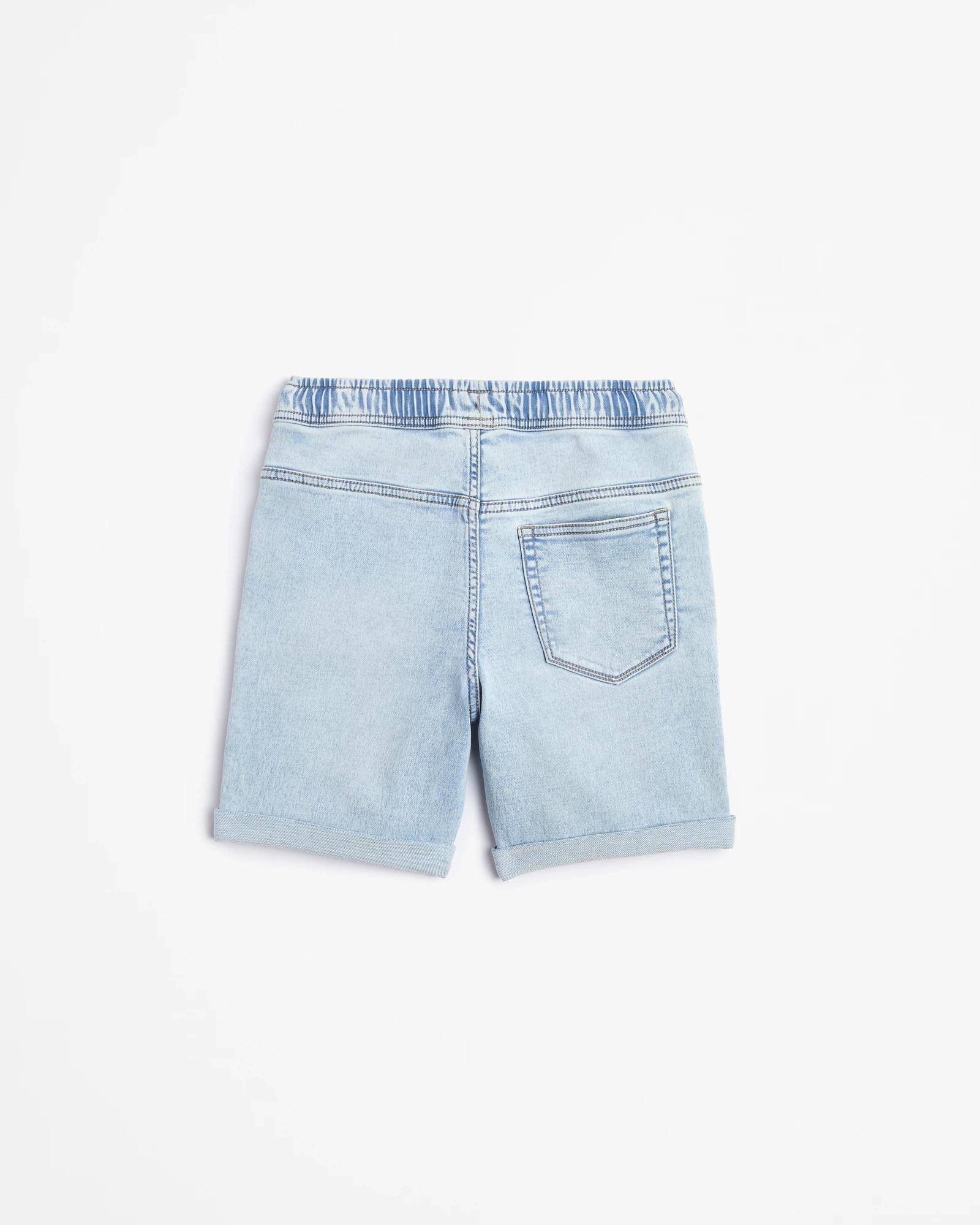 3 Target Pull On Denim Shorts LIGHT WASH, 3 of 3