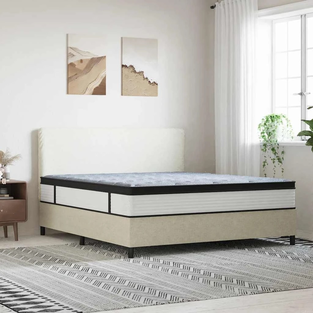 2 Vidaxl Mattress - White - Queen Bed - White, 2 of 9