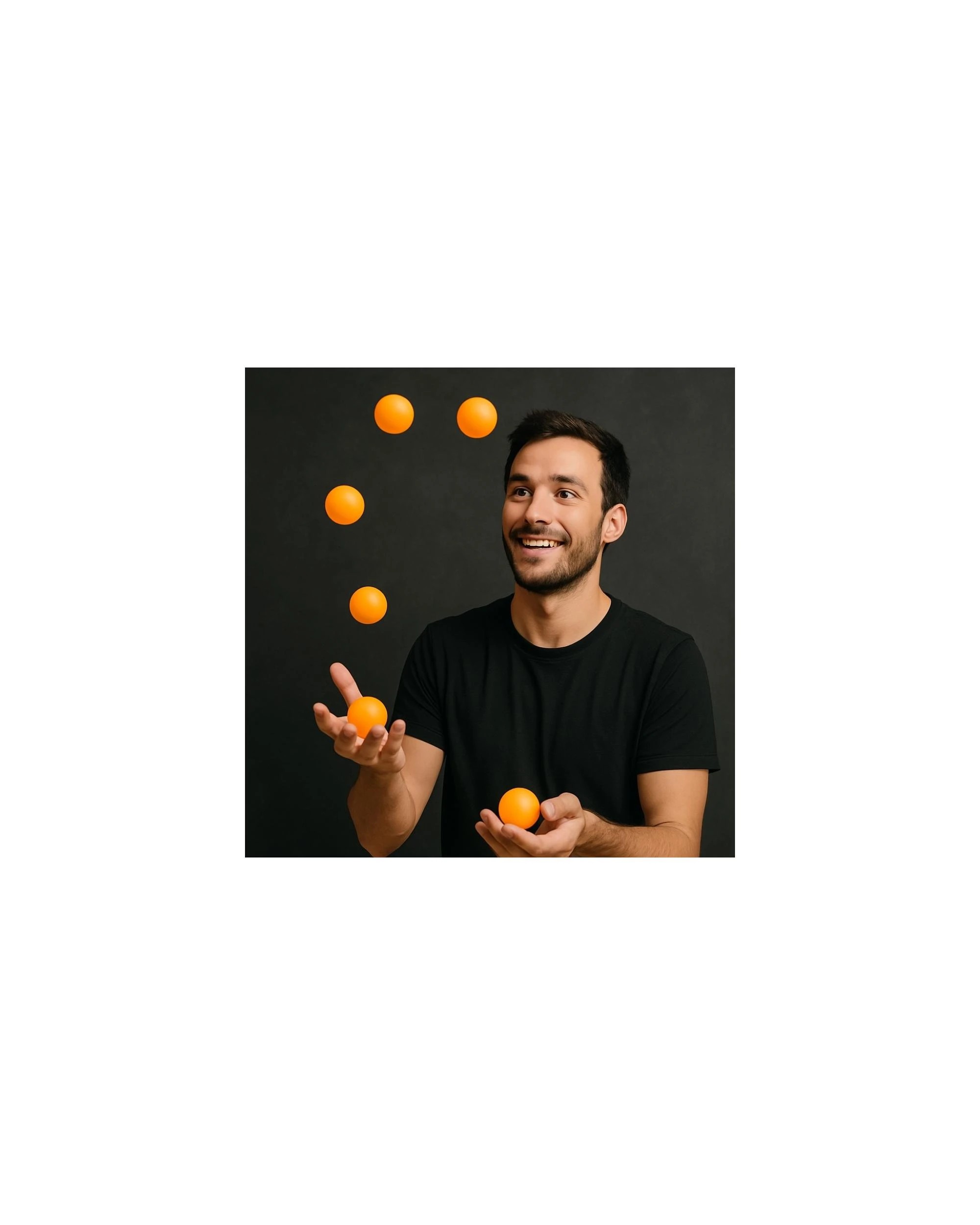 6 Action Sports 240 Ping Pong Table Tennis Balls (4 Tubs of 60) - Orange, 6 of 8