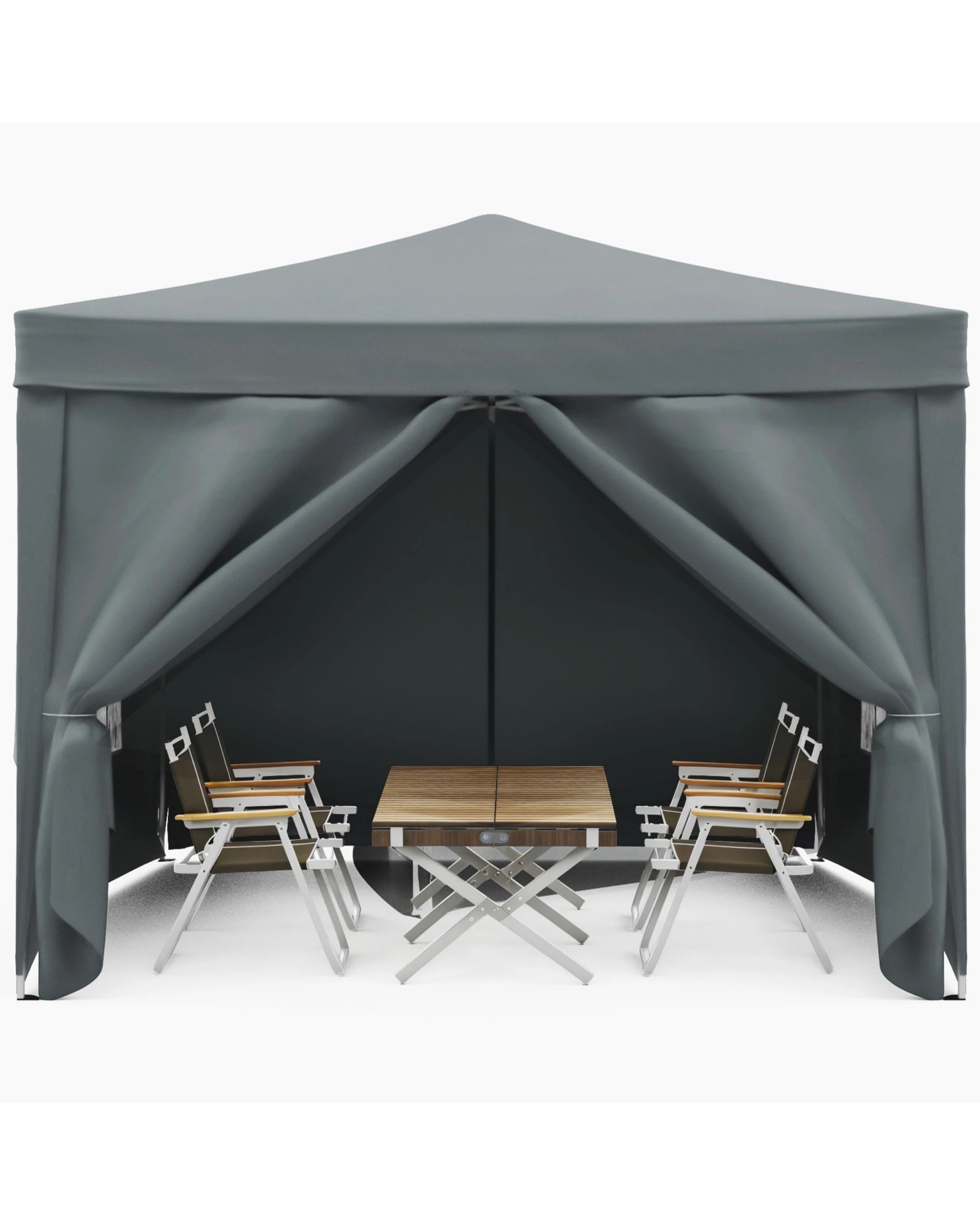 7 Advwin 3x3m Portable Pop Up Canopy with 4 Sidewalls, 7 of 8