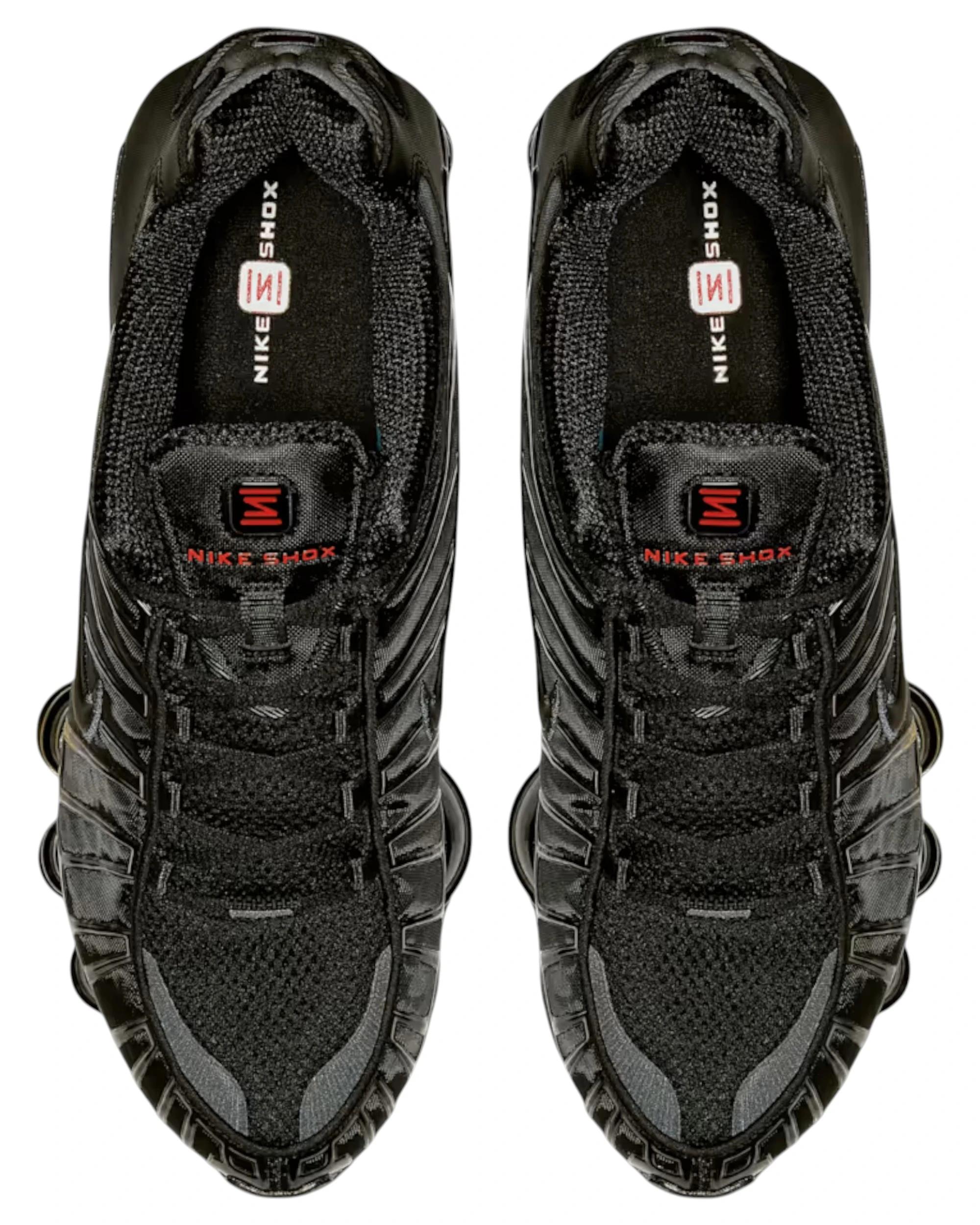 5 Nike Mens Shox TL Reflective Athletic Shoes BLACK, 5 of 6