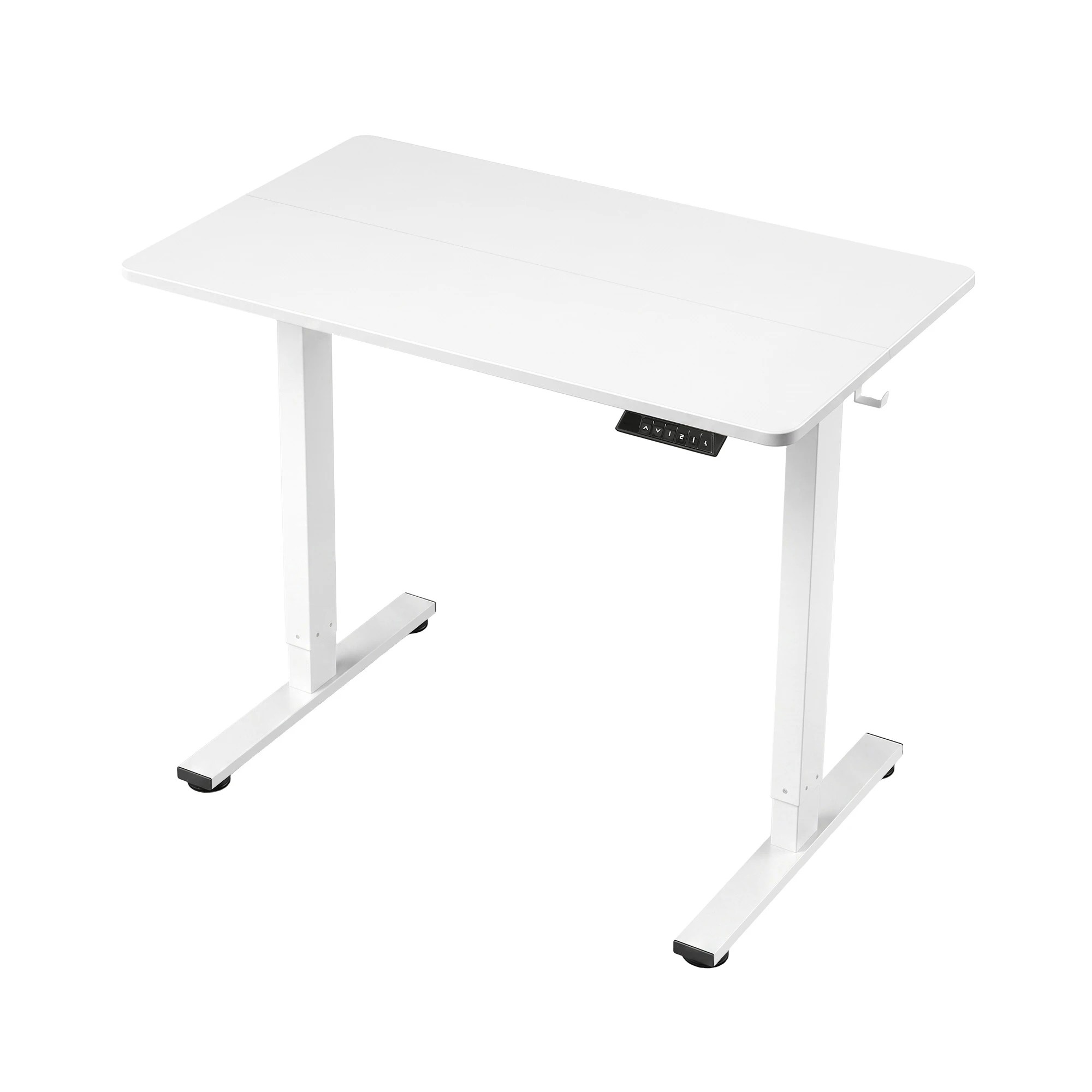 1 Artiss Standing Desk Electric Adjustable Ergonomic Office Table 100cm - White, 1 of 9