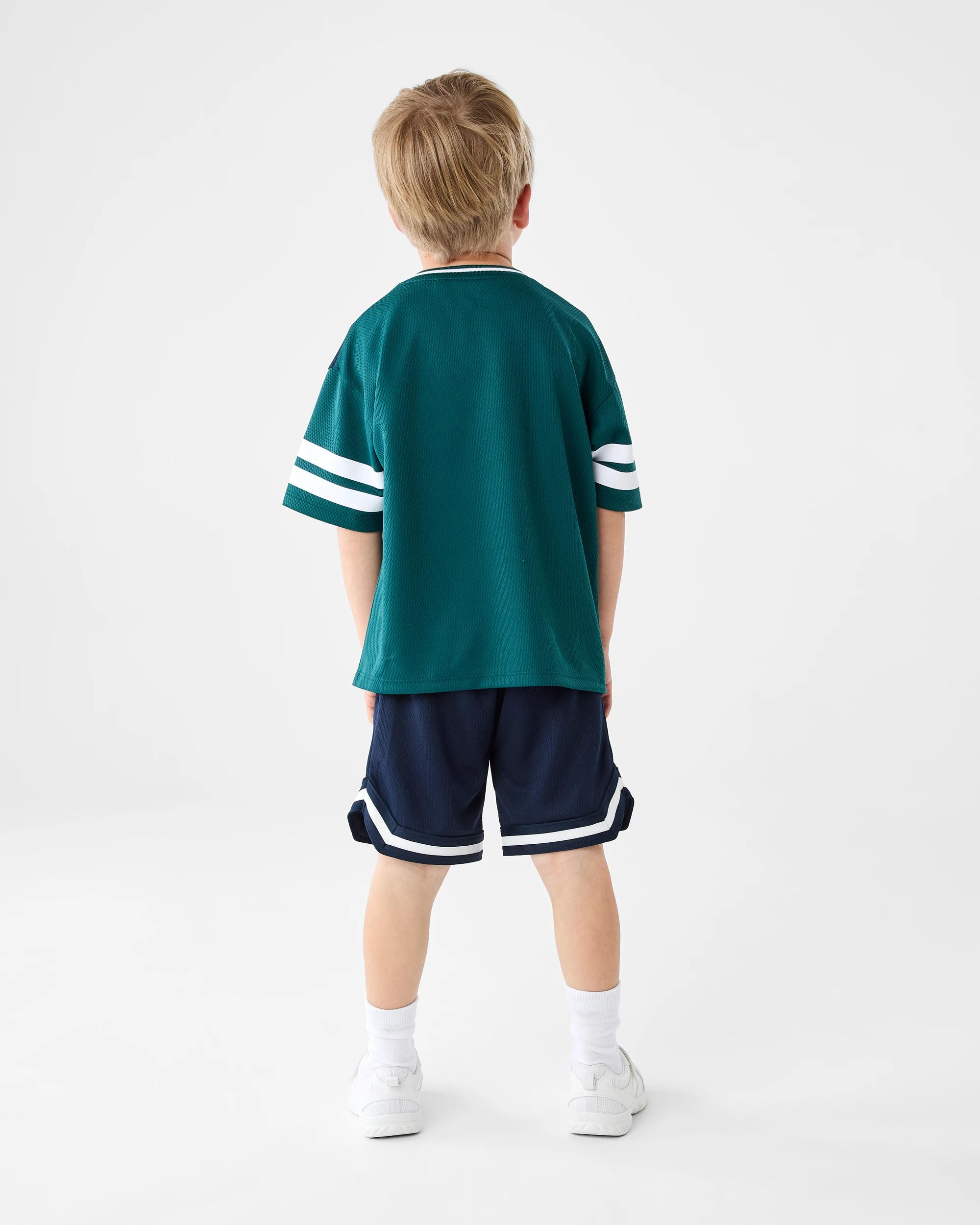 6 Oversized Sport Jersey Top Grn Varsit, 6 of 6
