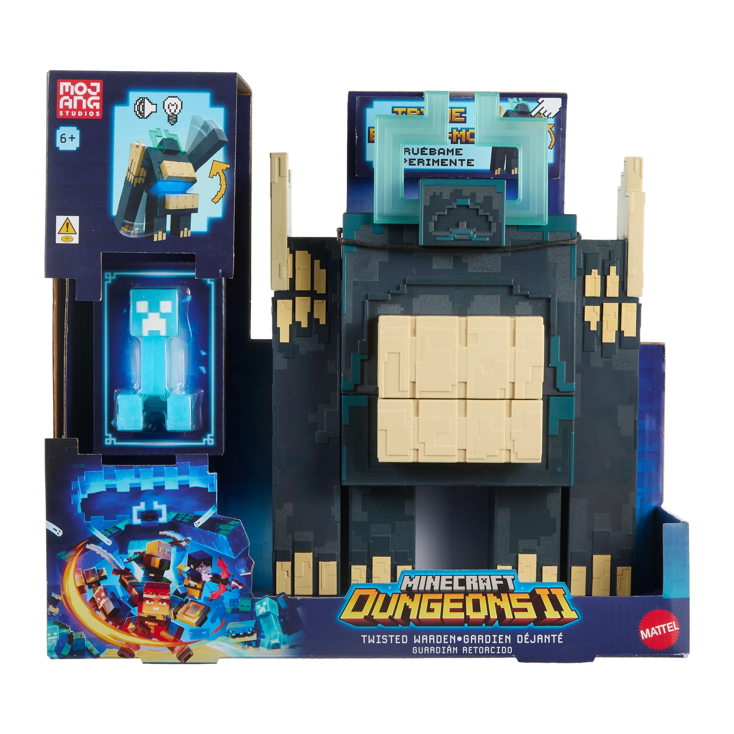 1 Minecraft Dungeons II Twisted Warden Figure, 1 of 7