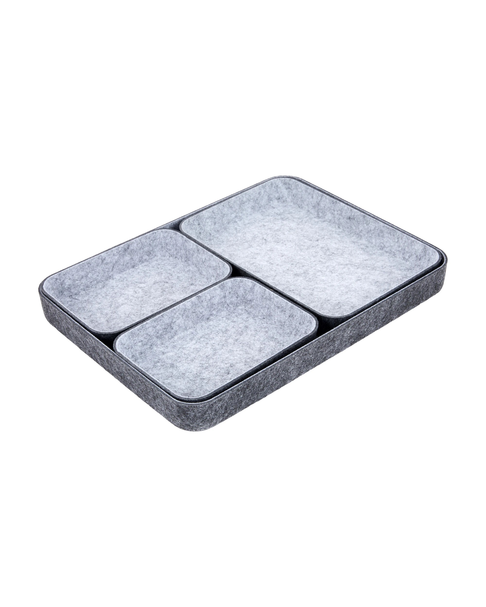 1 4 Pack Felt Drawer Desk Organiser, 1 of 7