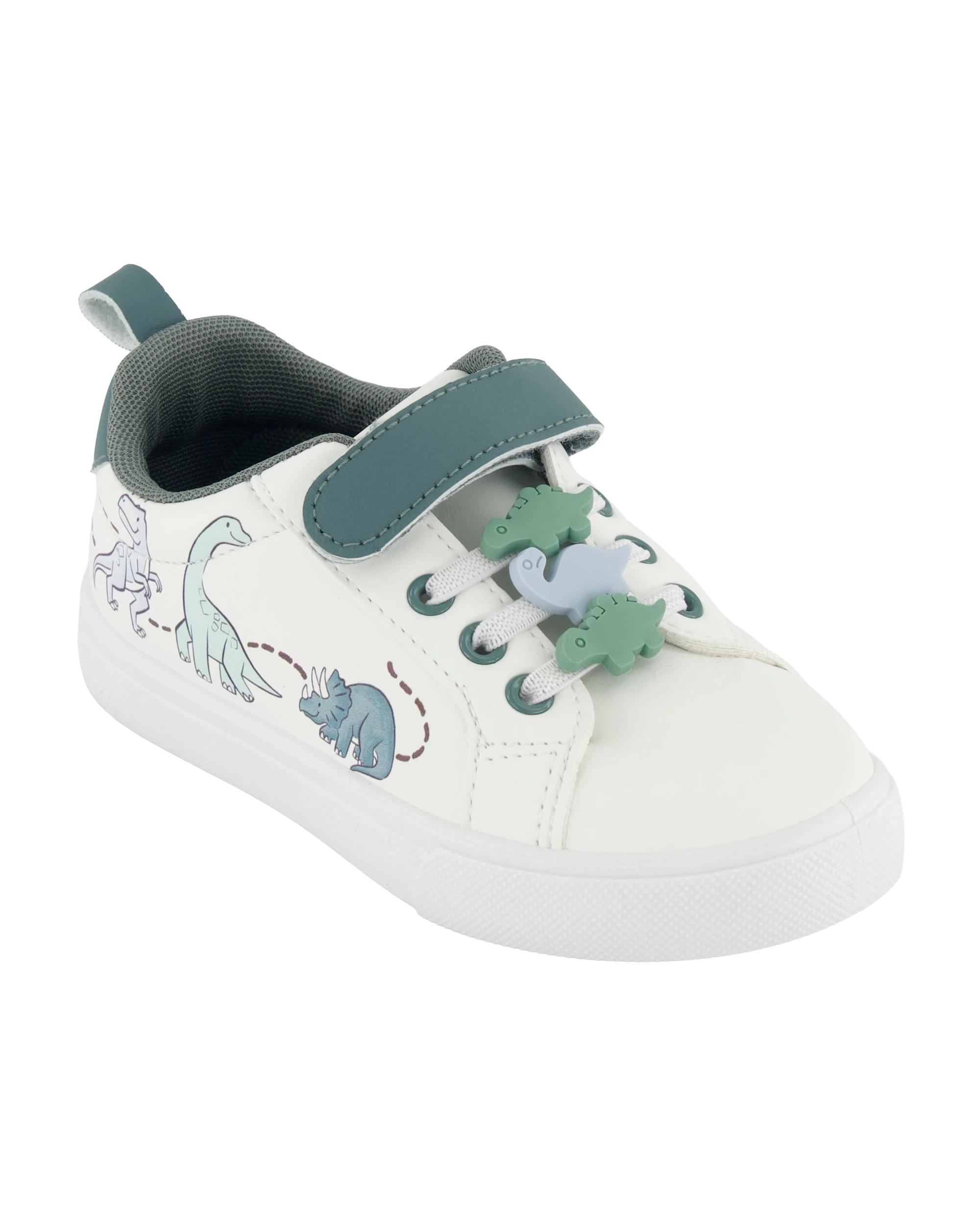 1 Junior Casual Shoes Green Dino, 1 of 5
