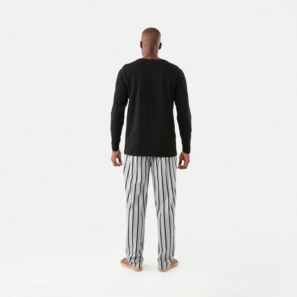 3 Long Sleeve Crew Neck Pyjama Set Procrasape, 3 of 7