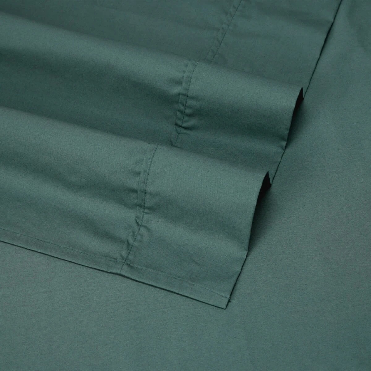 4 250 Thread Count Cotton Rich Sheet Set - Single Bed, Teal, 4 of 7