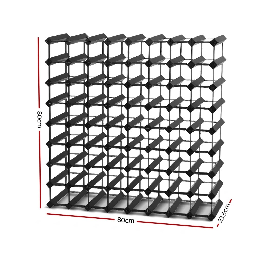 2 Artiss Wine Rack 72 Bottle - Black, 2 of 6