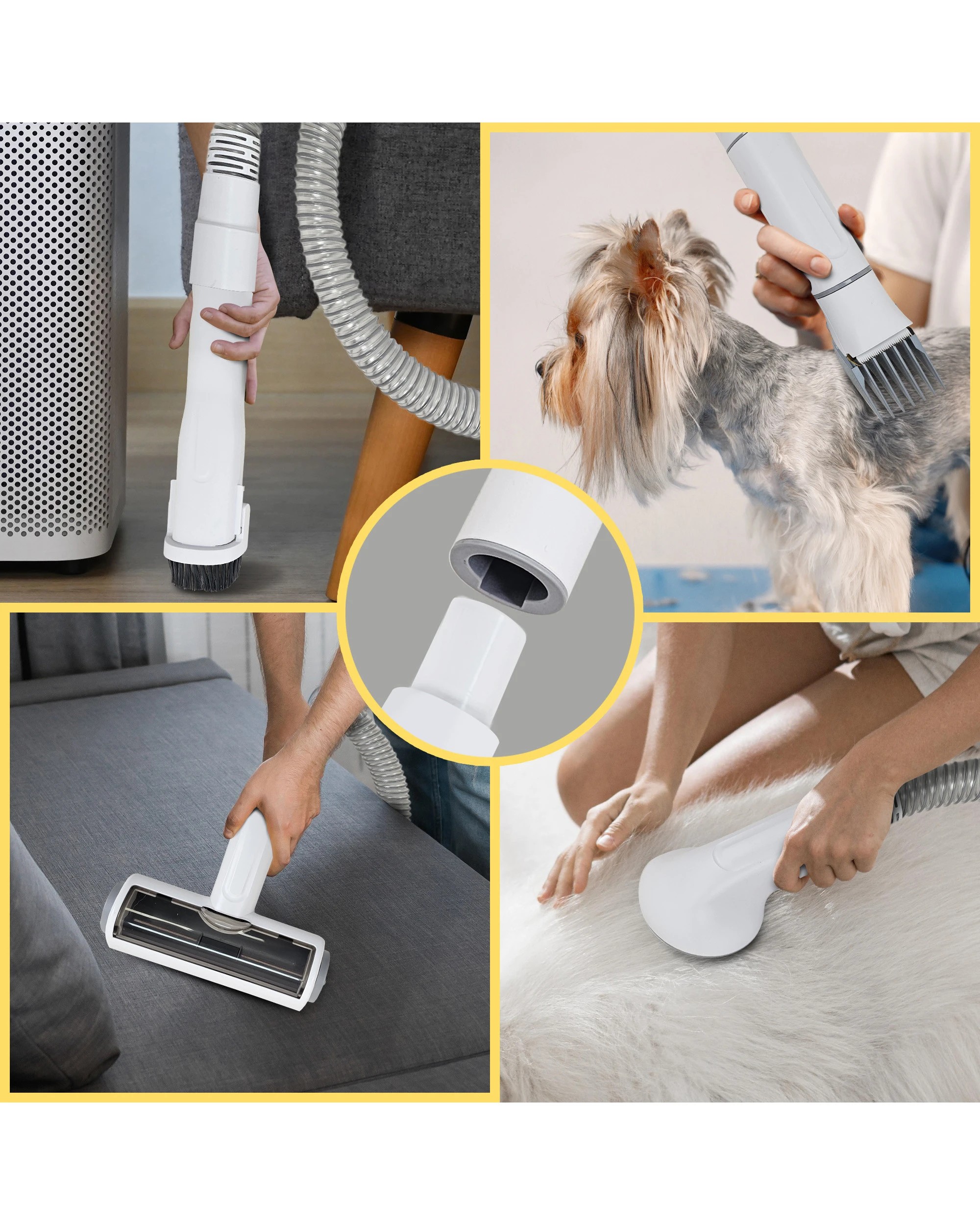 1 Furtastic 8-in-1 XL Pet Grooming Kit Vacuum Cleaner, 1 of 10