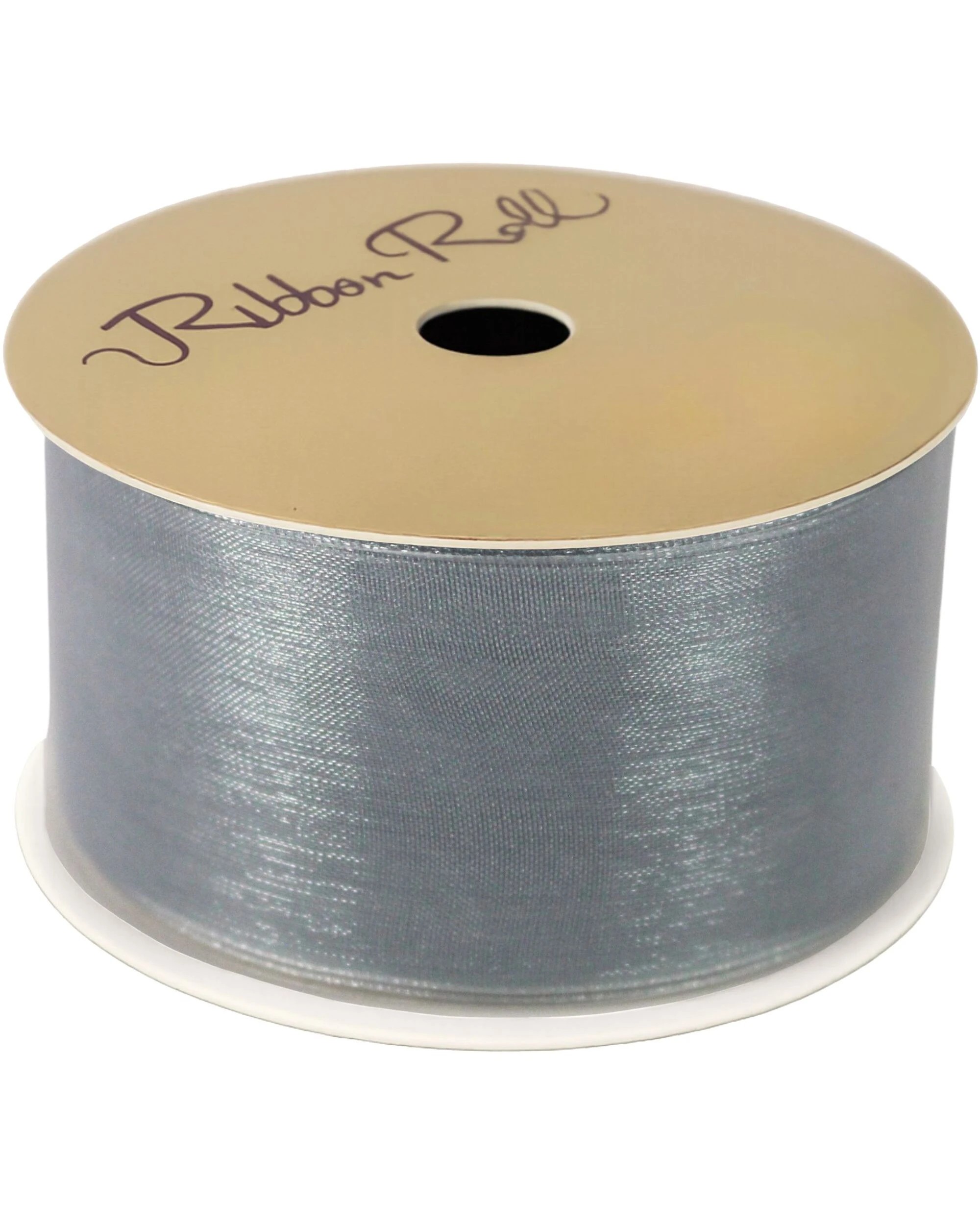 2 Artwrap Organza Ribbon Roll 38mm x 4m - Silver, 2 of 2