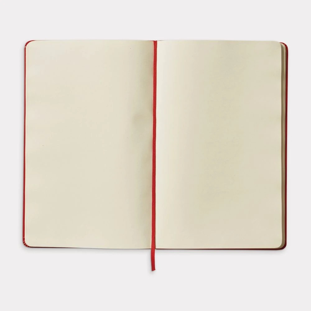 2 Moleskine Classic Hardcover Plain Large 240pg Notebook Red, 2 of 5