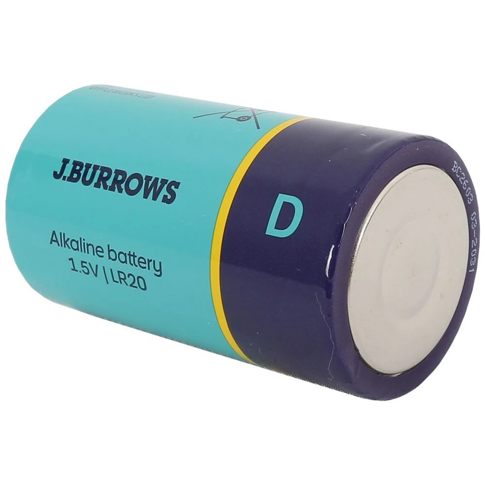6 J.Burrows D Alkaline Batteries 3 Pack, 6 of 7