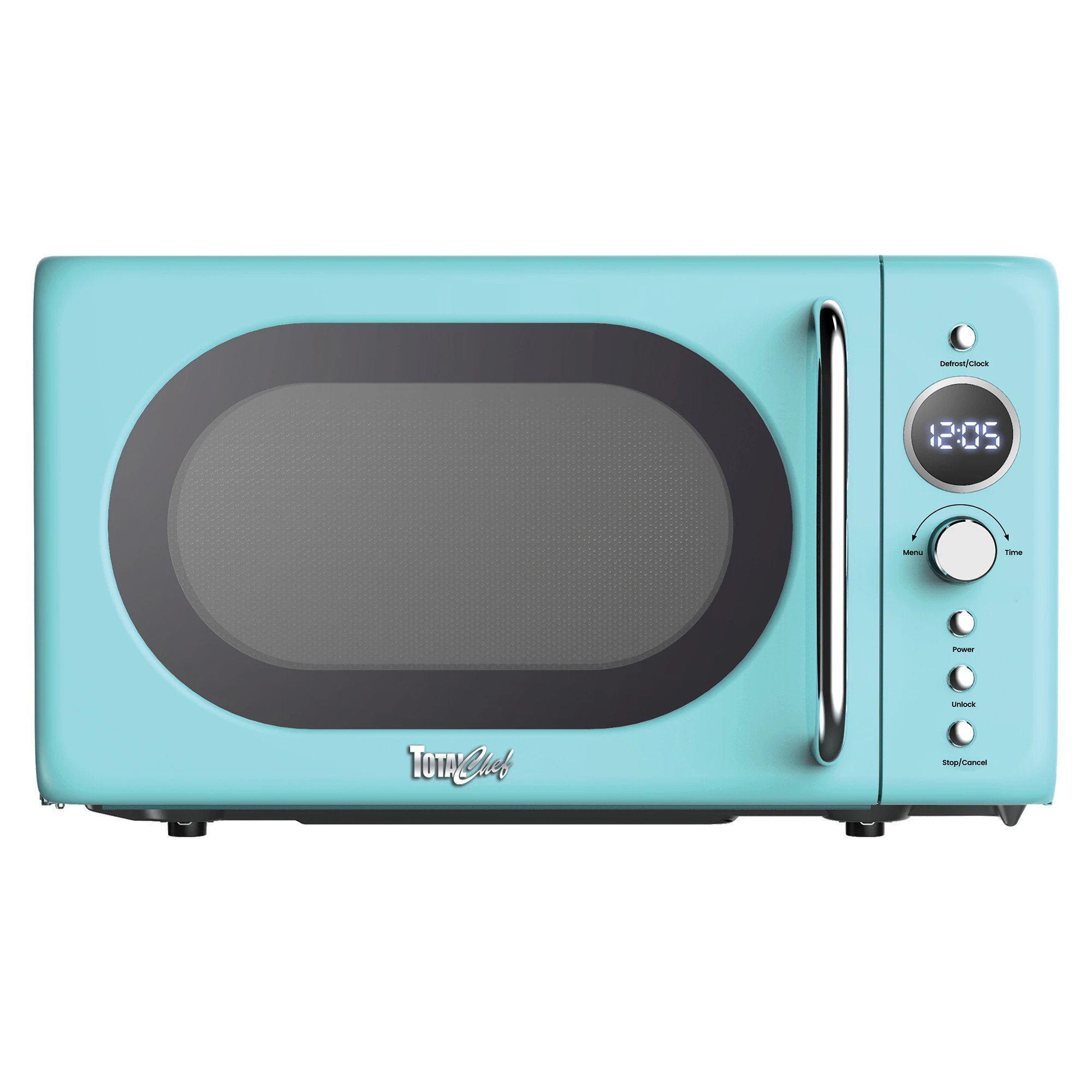 1 Total Chef 20L Retro Microwave Oven - Blue, 1 of 8