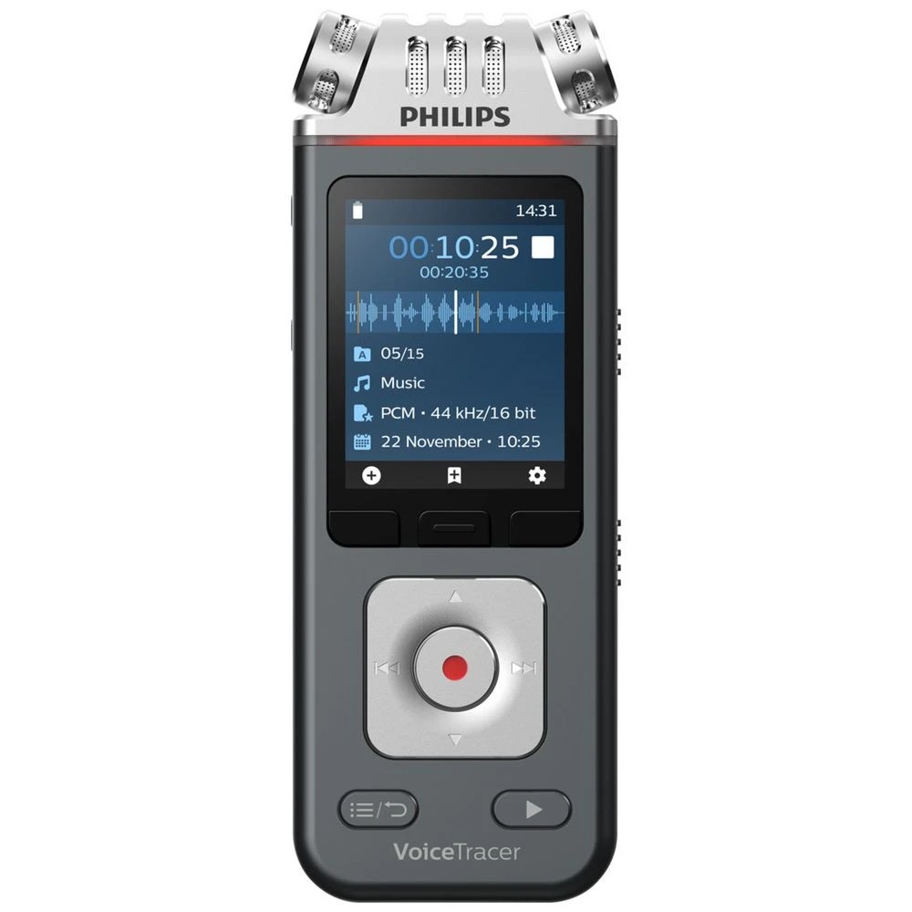 1 Philips DVT6115 3-Mic Digital Voice Recorder, 1 of 7