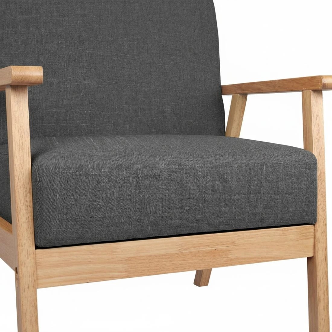 7 Artiss 2-Seater Sofa Armchair Skane - Grey, 7 of 8