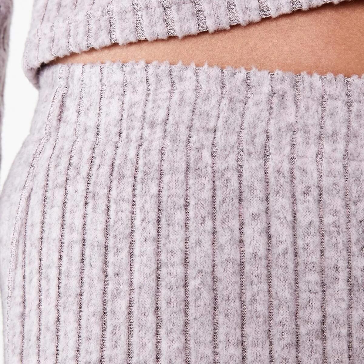 5 Brushed Rib Lounge Pants Plum Mrle, 5 of 5