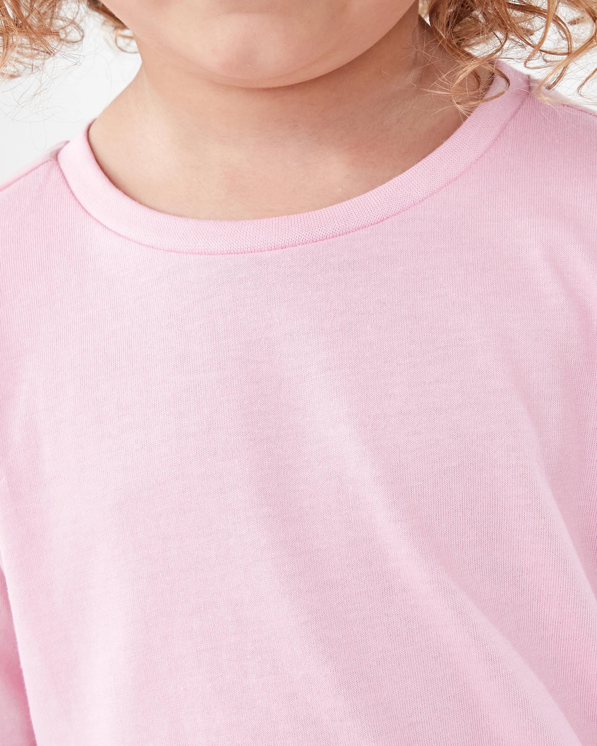 4 Long Sleeve Plain T-shirt Berry Pnk, 4 of 6