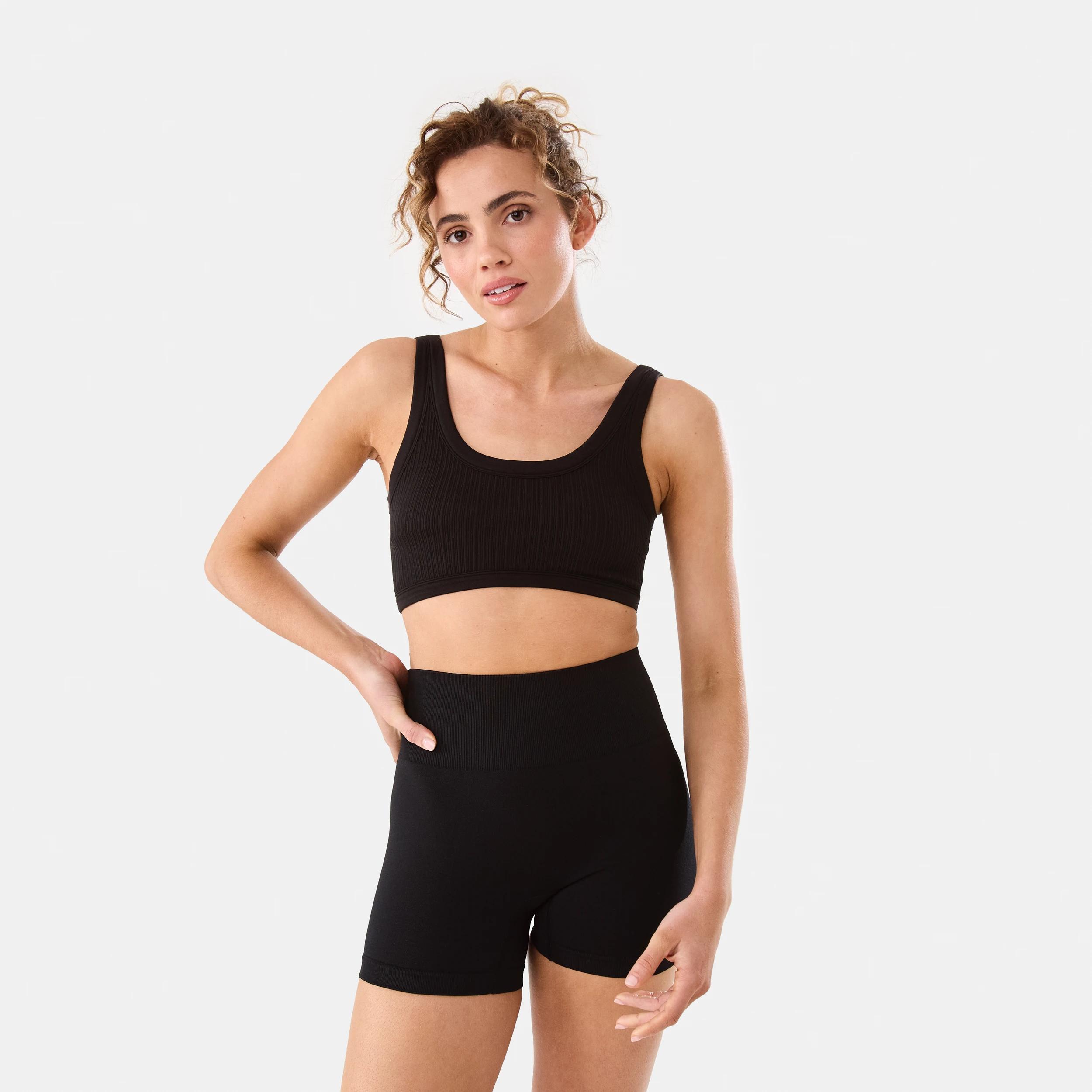 6 Active Womens Tape Bike Shorts BLACK, 6 of 6