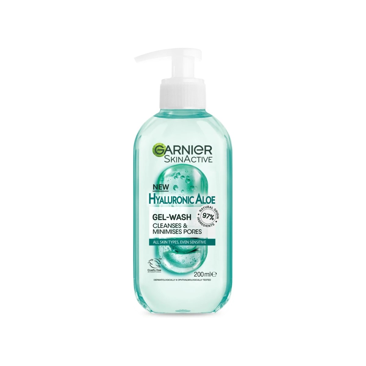 1 Garnier SkinActive Gel Cleanser 200ml - Hyaluronic Aloe, 1 of 5