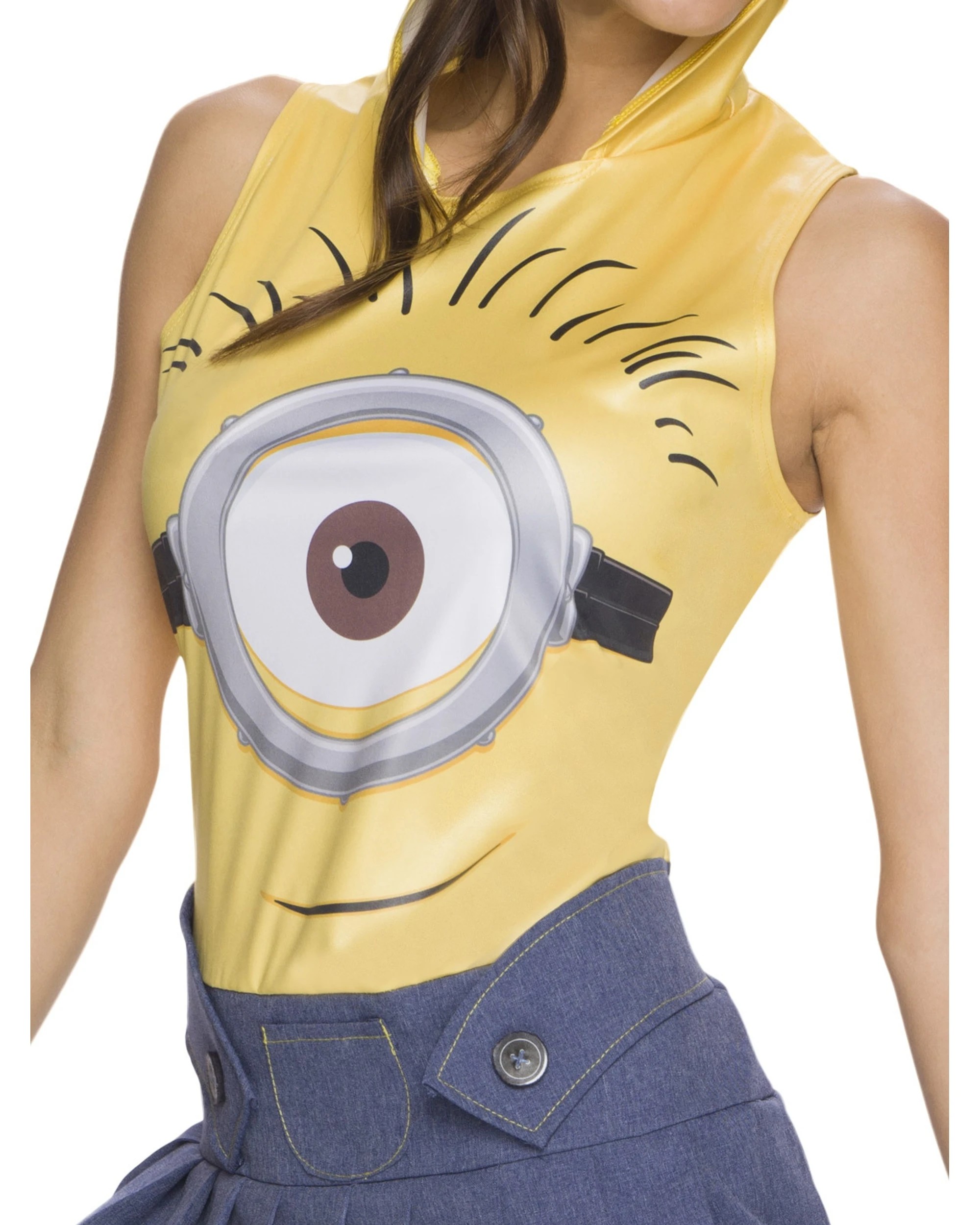 2 Despicable Me Minion Face Dress Adult Womens Dress Up Costume Size S - Multi, 2 of 3