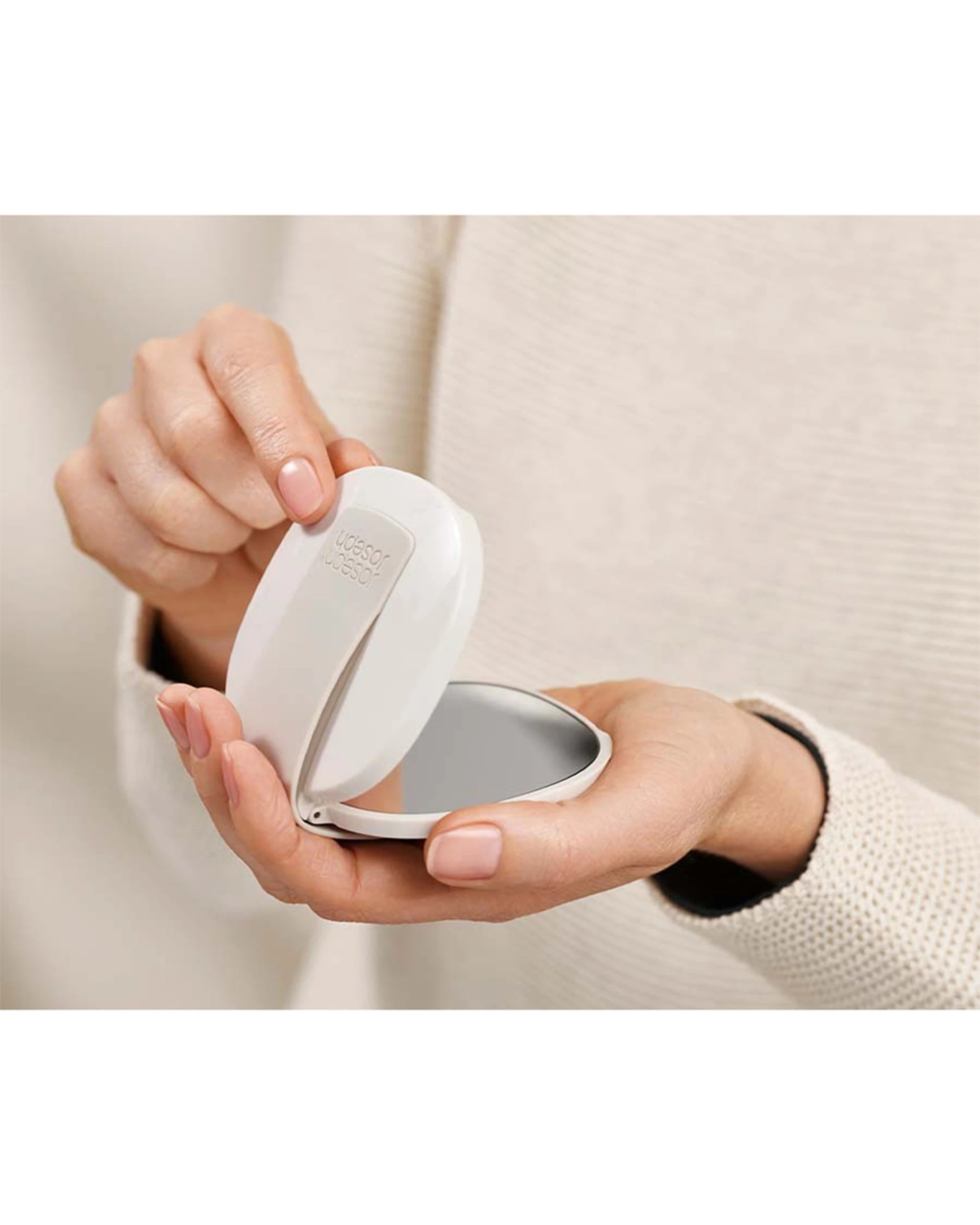 2 Joseph & Joseph Viva 2-in-1 Compact Magnifying Mirror - Shell - Clear, 2 of 5