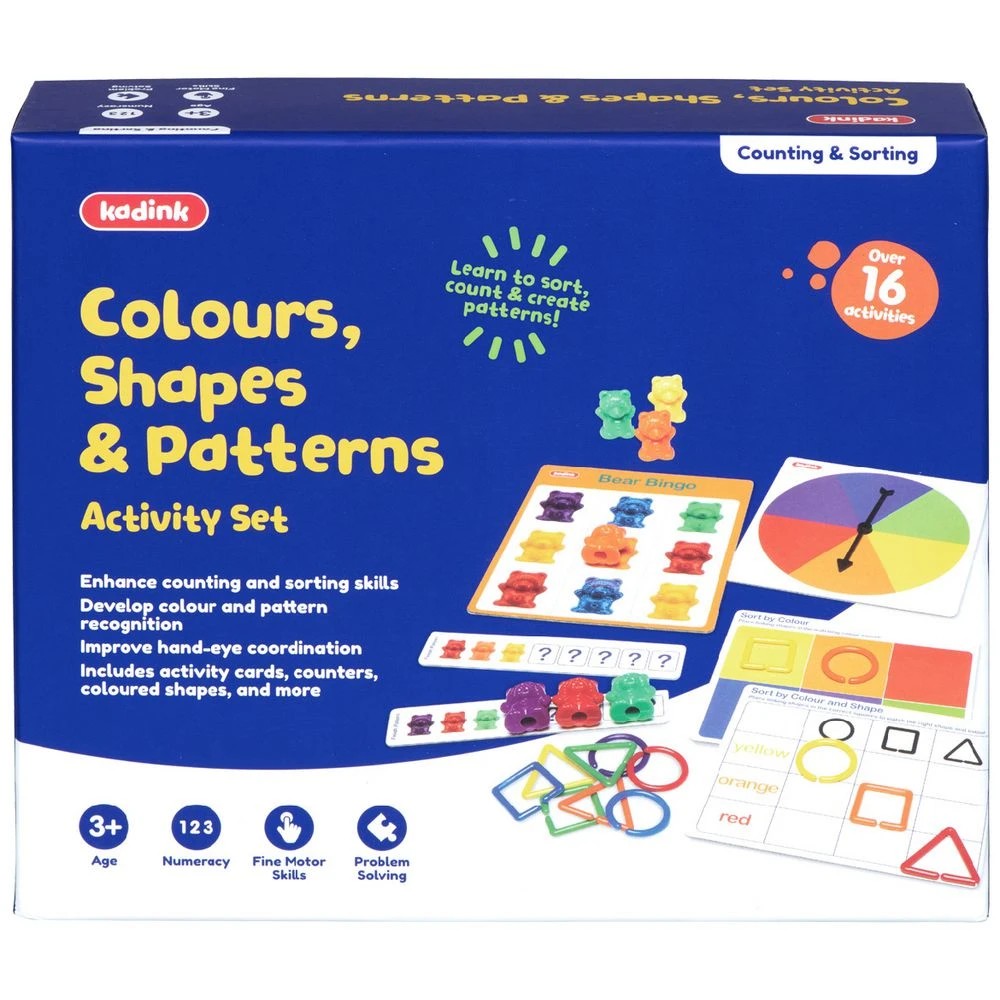 1 Kadink Colours, Shapes & Patterns Activity Set, 1 of 4