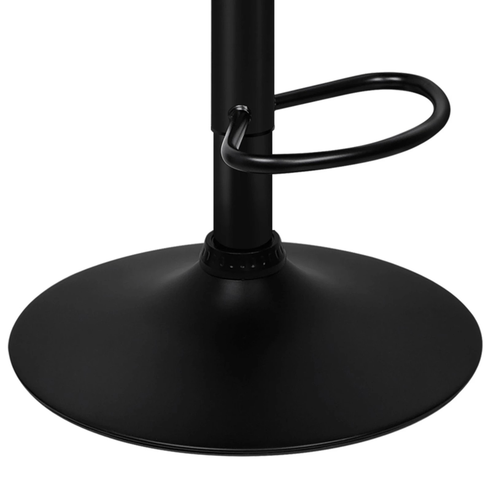 6 Alfordson 2x Bar Stools Leather Gas Lift - Black, 6 of 10