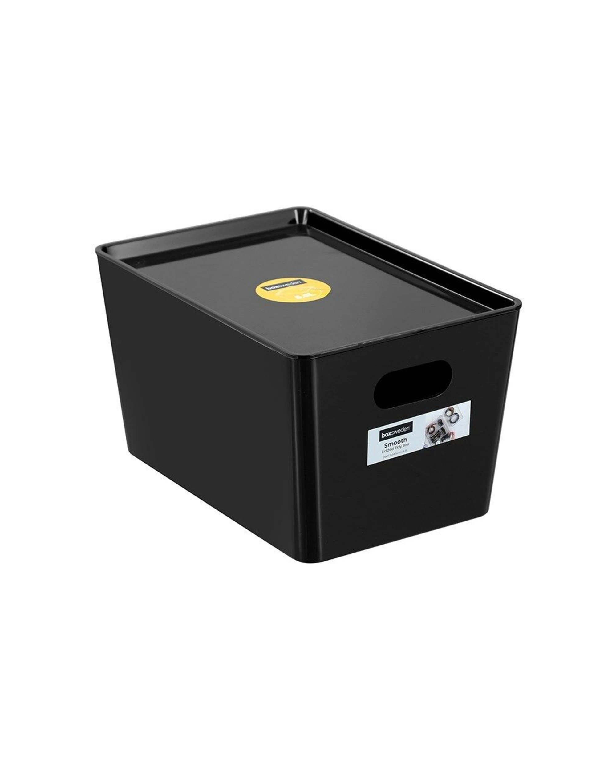 3 Boxsweden Smooth Tidy Storage Box 6PK 5.6L 26x17.5x14.5cm Stackable Lidded Pack - Assorted, 3 of 9