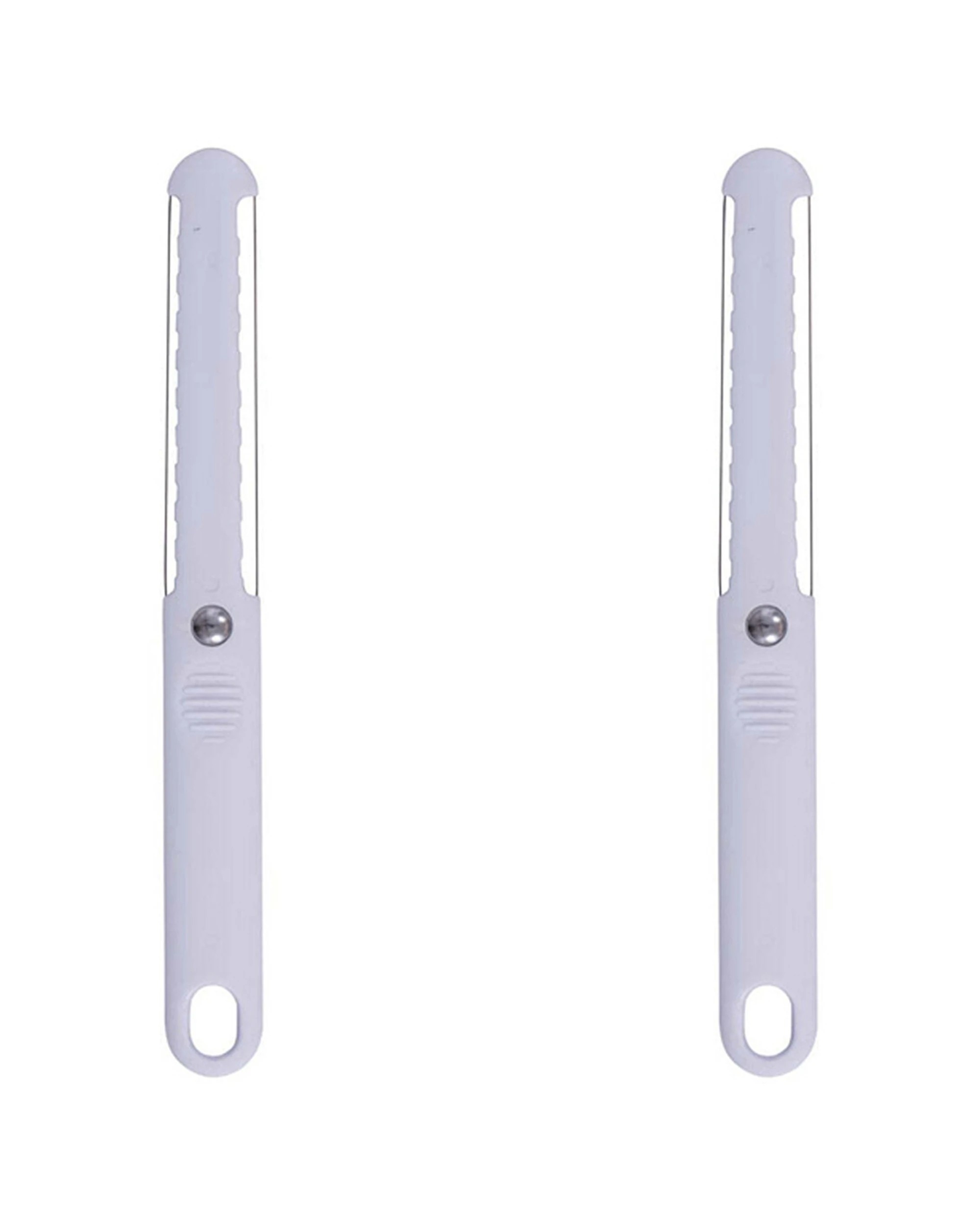 1 Avanti 2PK Thick And Thin Cheese Slicer Kitchen Food Cutter With Hanging Loop - White, 1 of 1